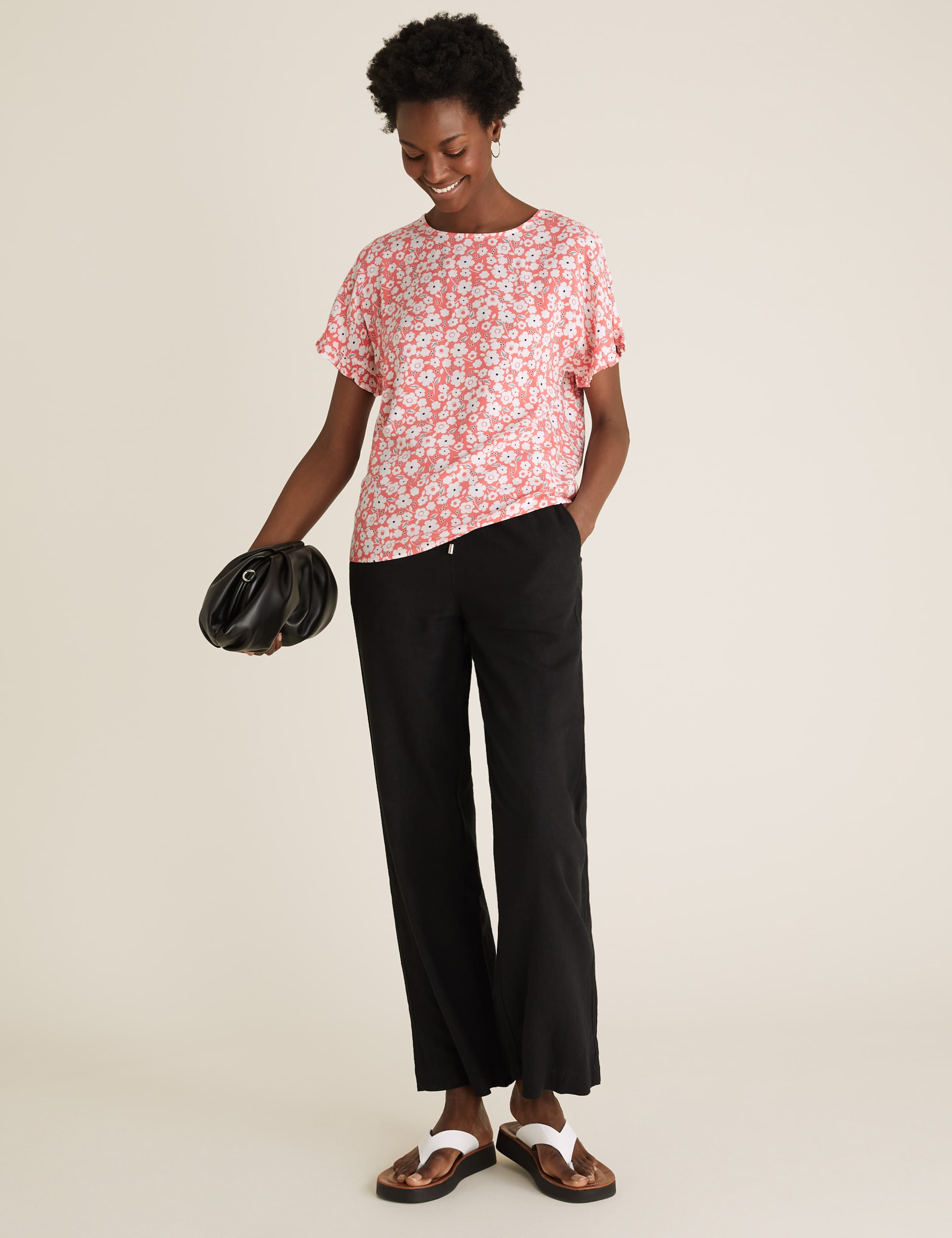 Floral Short Sleeve Top 1 of 6