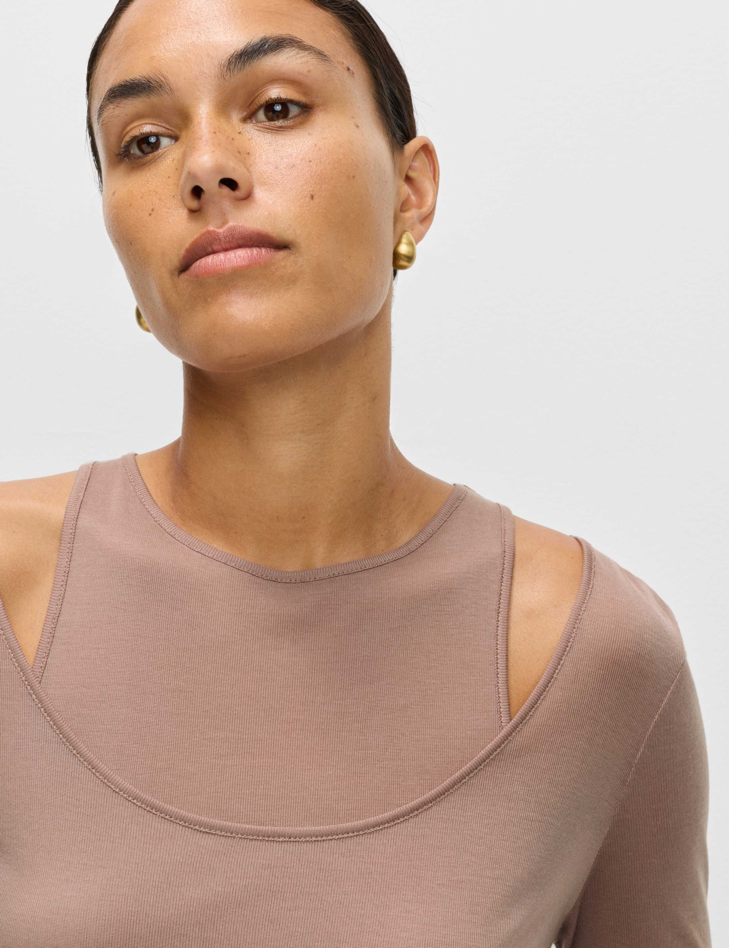 Pure Lyocell Double Layered Top 5 of 6