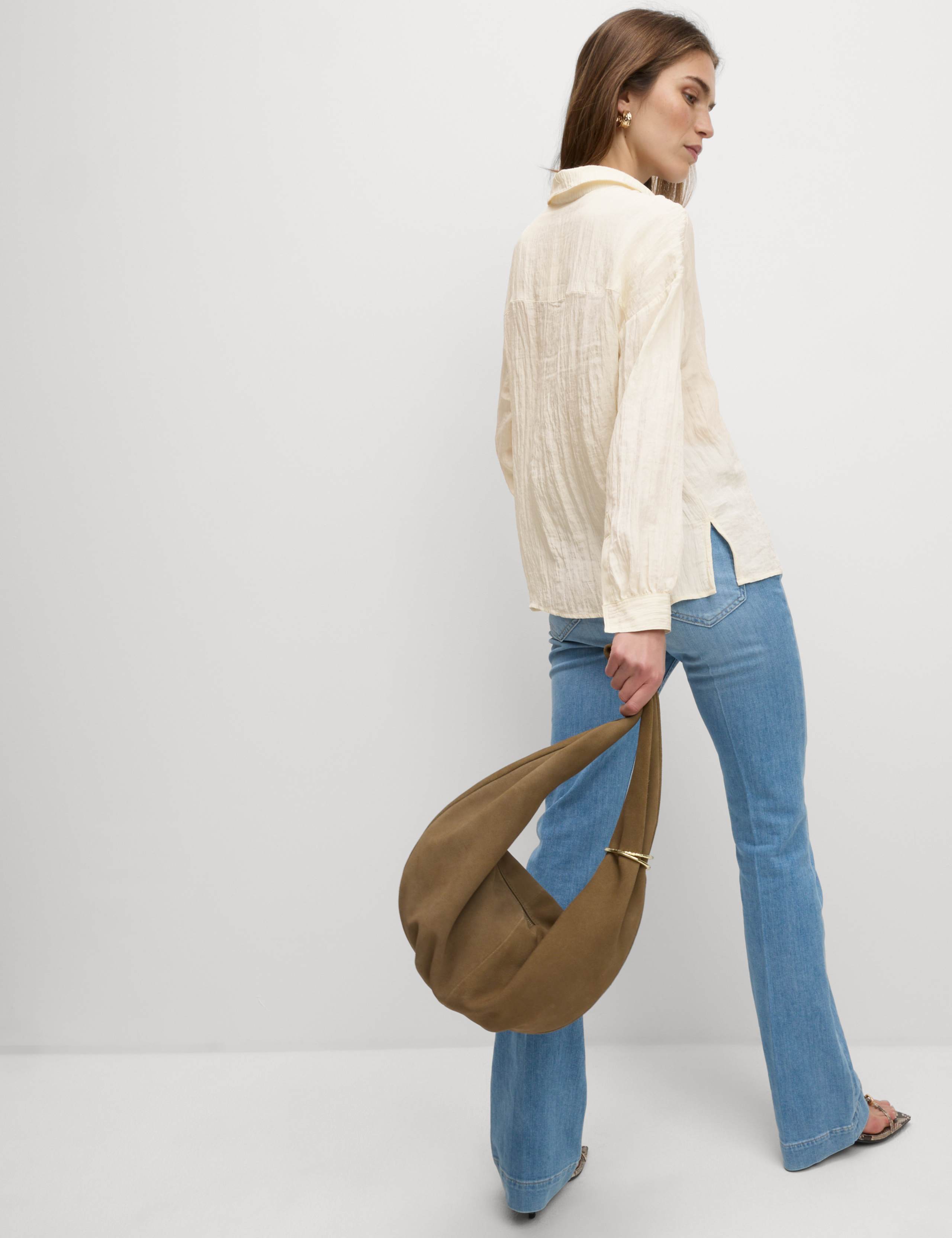 Crinkle Textured Collared Shirt 4 of 6