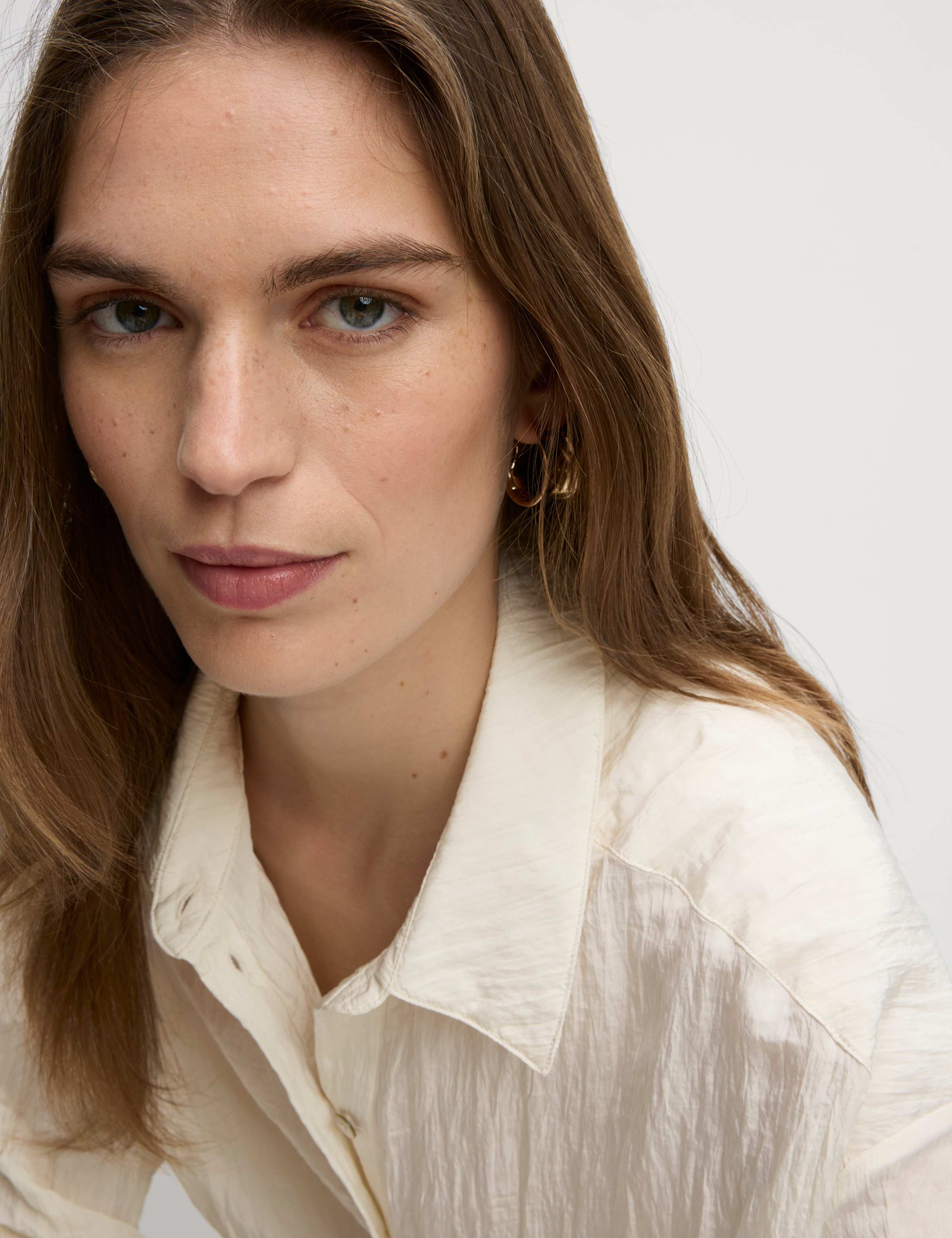 Crinkle Textured Collared Shirt 6 of 6