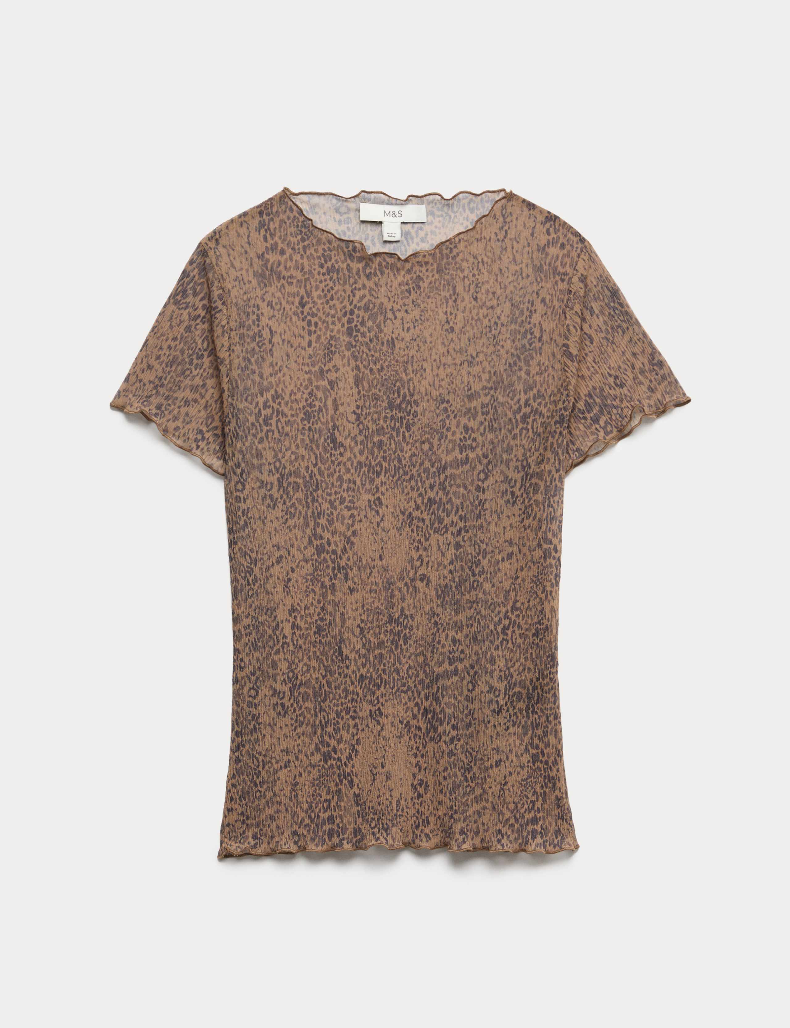 Mesh Printed Short Sleeve T-Shirt 2 of 5