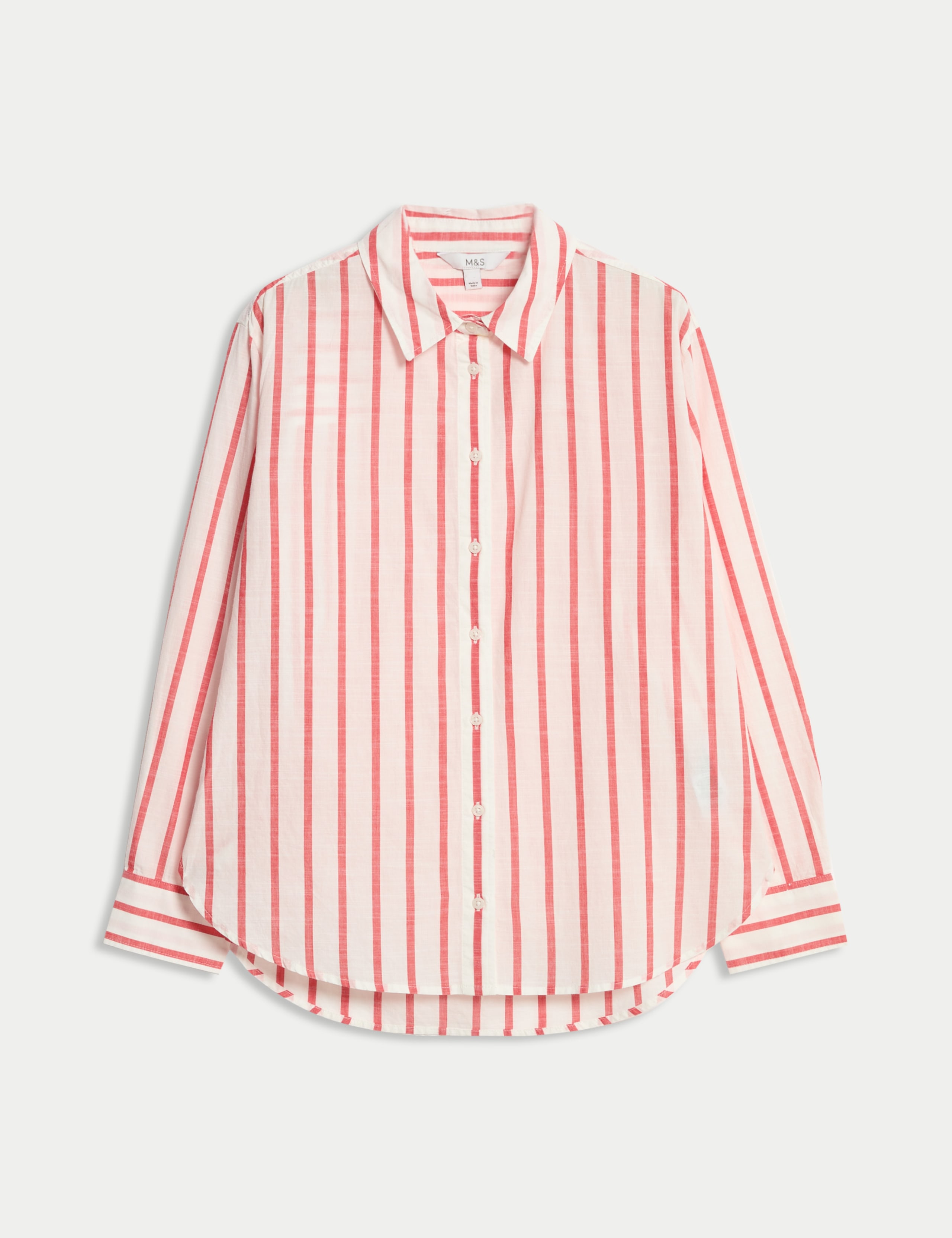 Pure Cotton Striped Collared Shirt 2 of 6