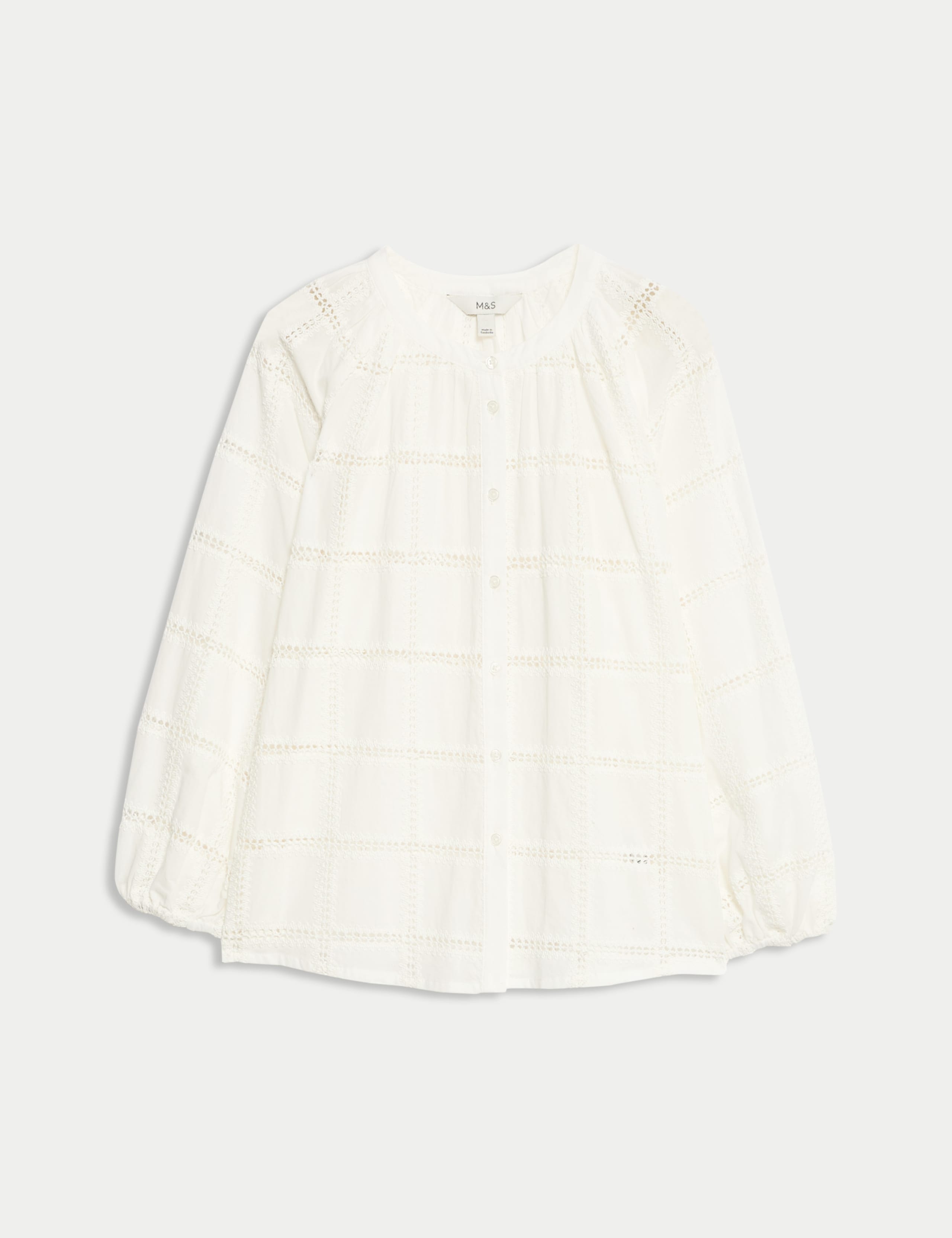 Pure Cotton Broderie Blouse 2 of 6