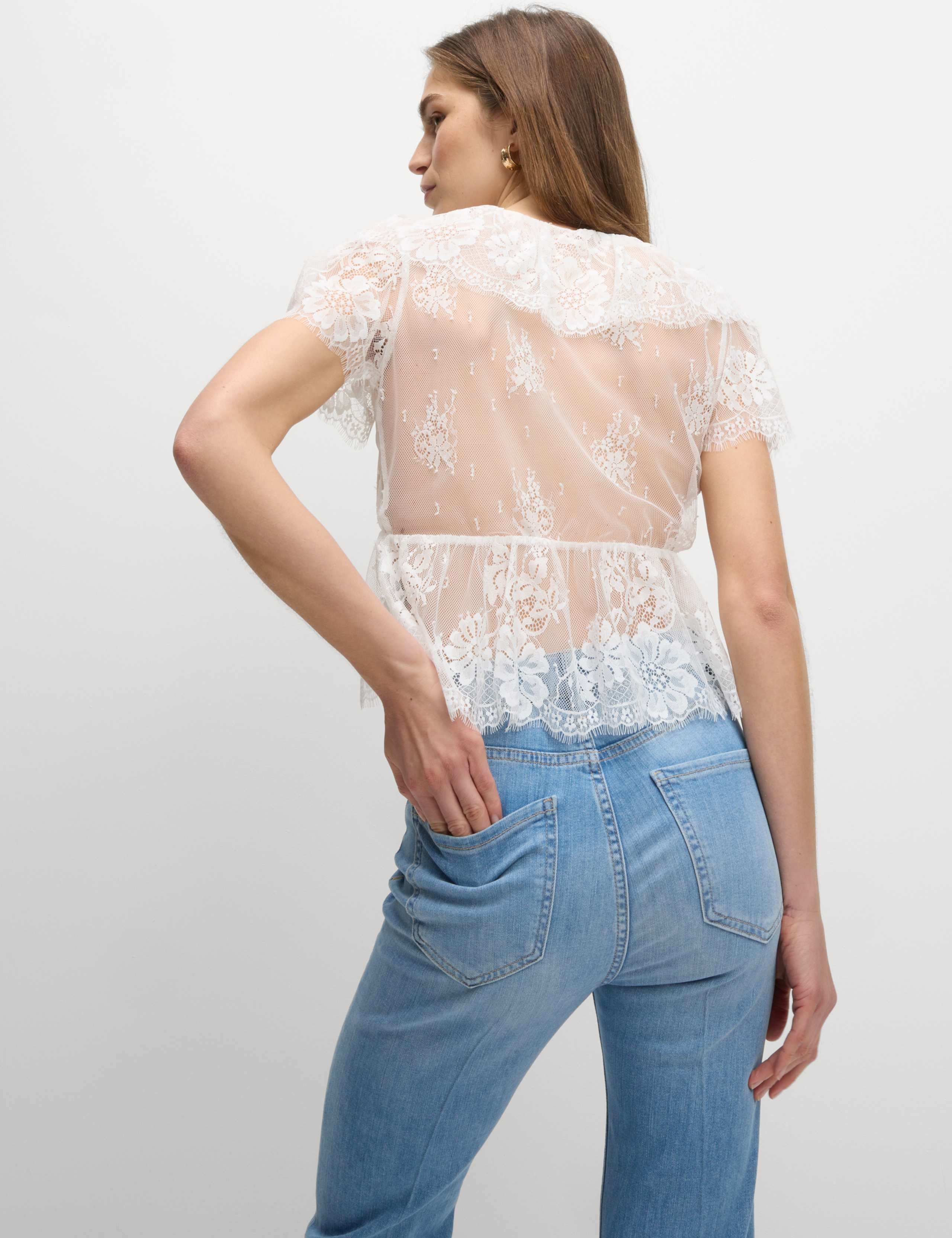 Lace Ruffle Blouse 4 of 7