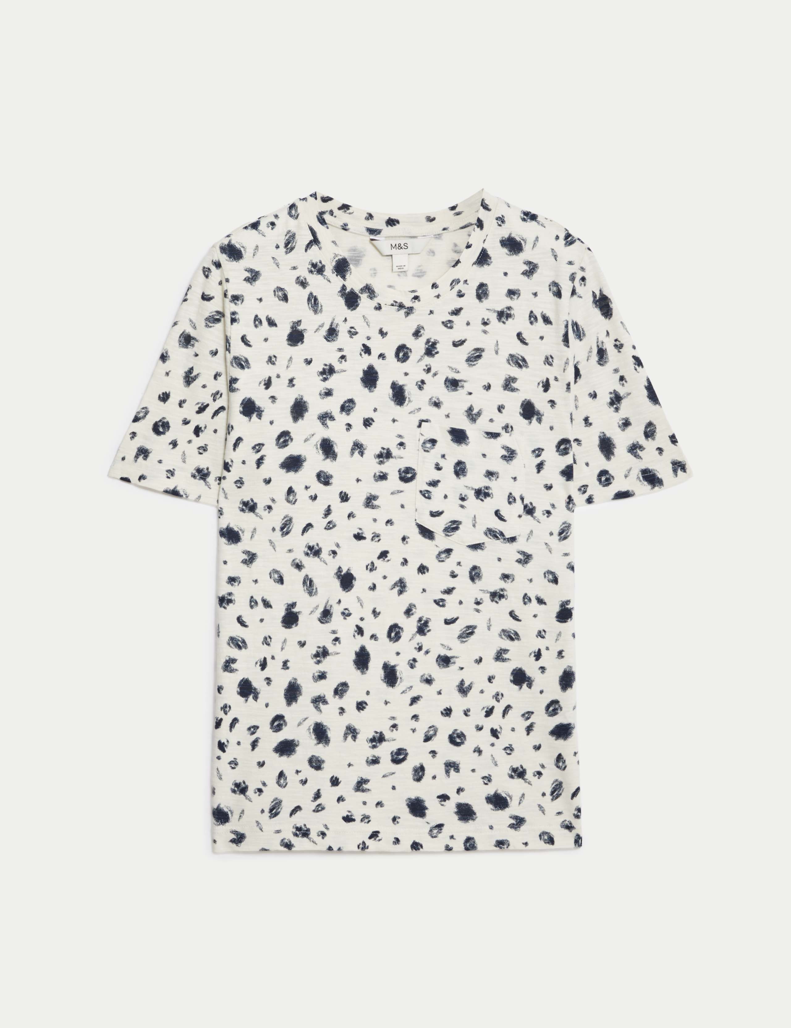 Pure Cotton Printed Crew Neck Top 2 of 5