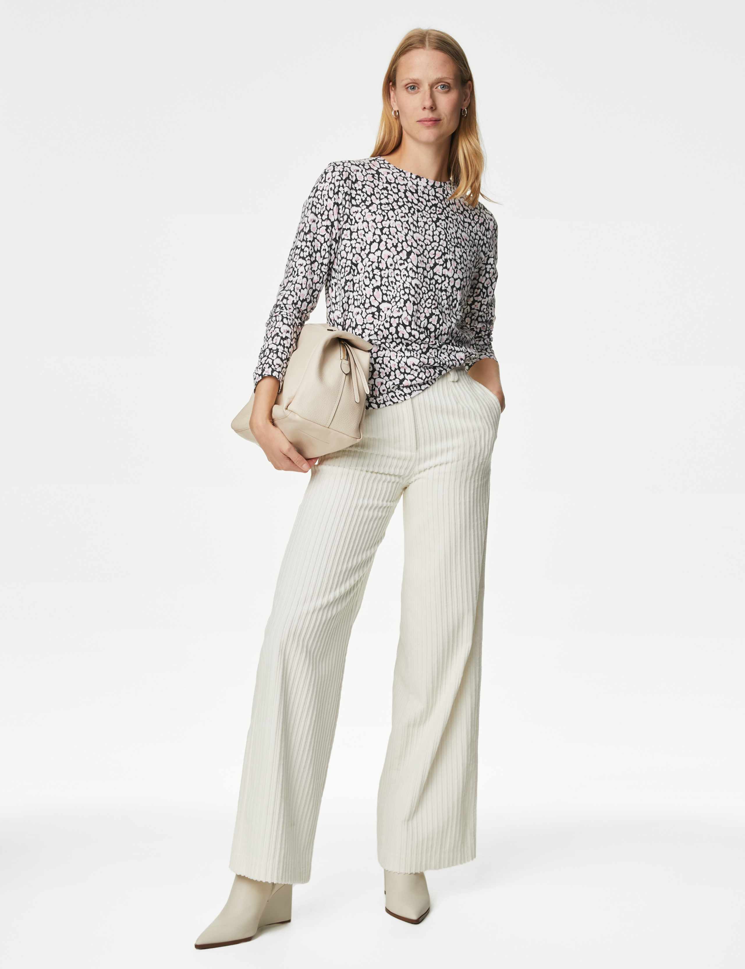 Pure Cotton Animal Print Pocket Top 1 of 5
