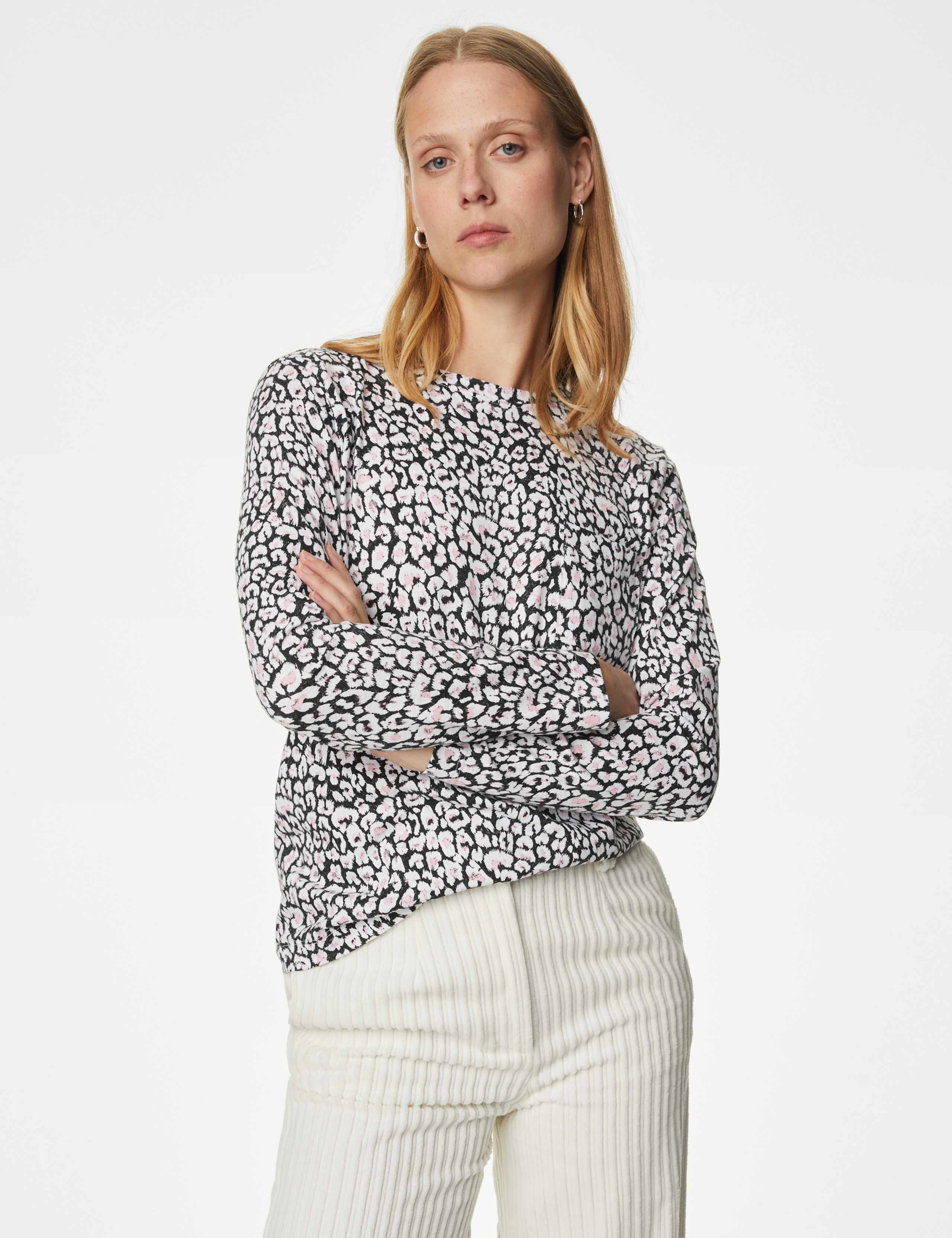 Pure Cotton Animal Print Pocket Top 3 of 5