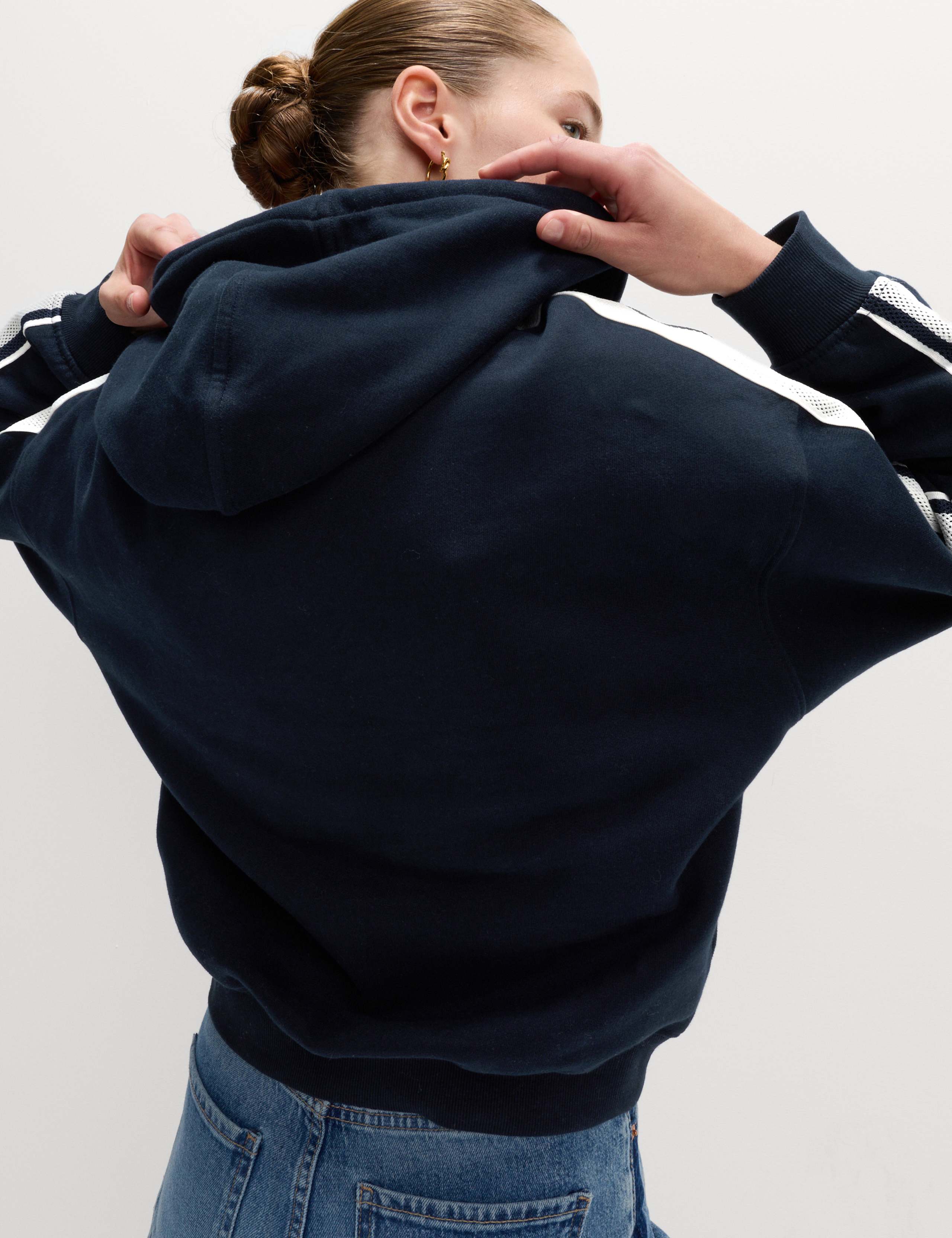 Pure Cotton Side Stripe Hoodie 4 of 5