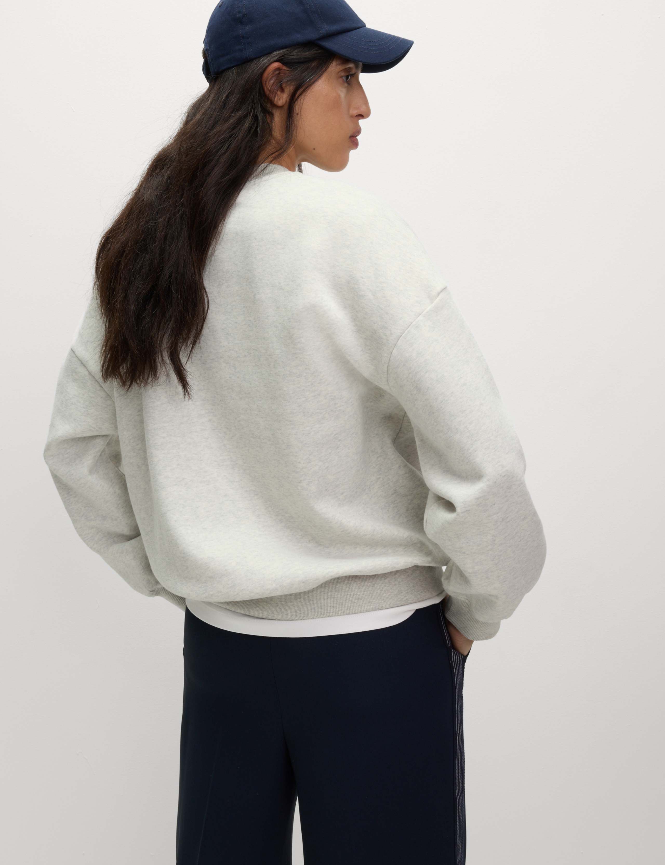 Cotton Rich Slogan Crew Neck Sweatshirt 4 of 4