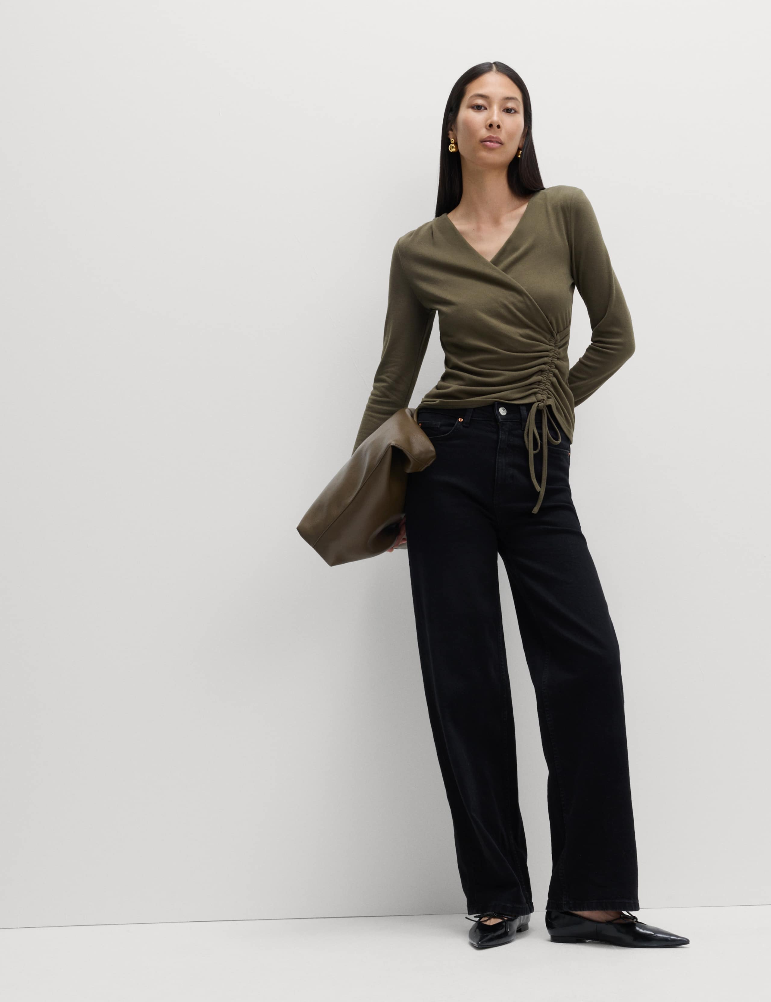 Cosy Ruched Front Top with Stretch 3 of 5