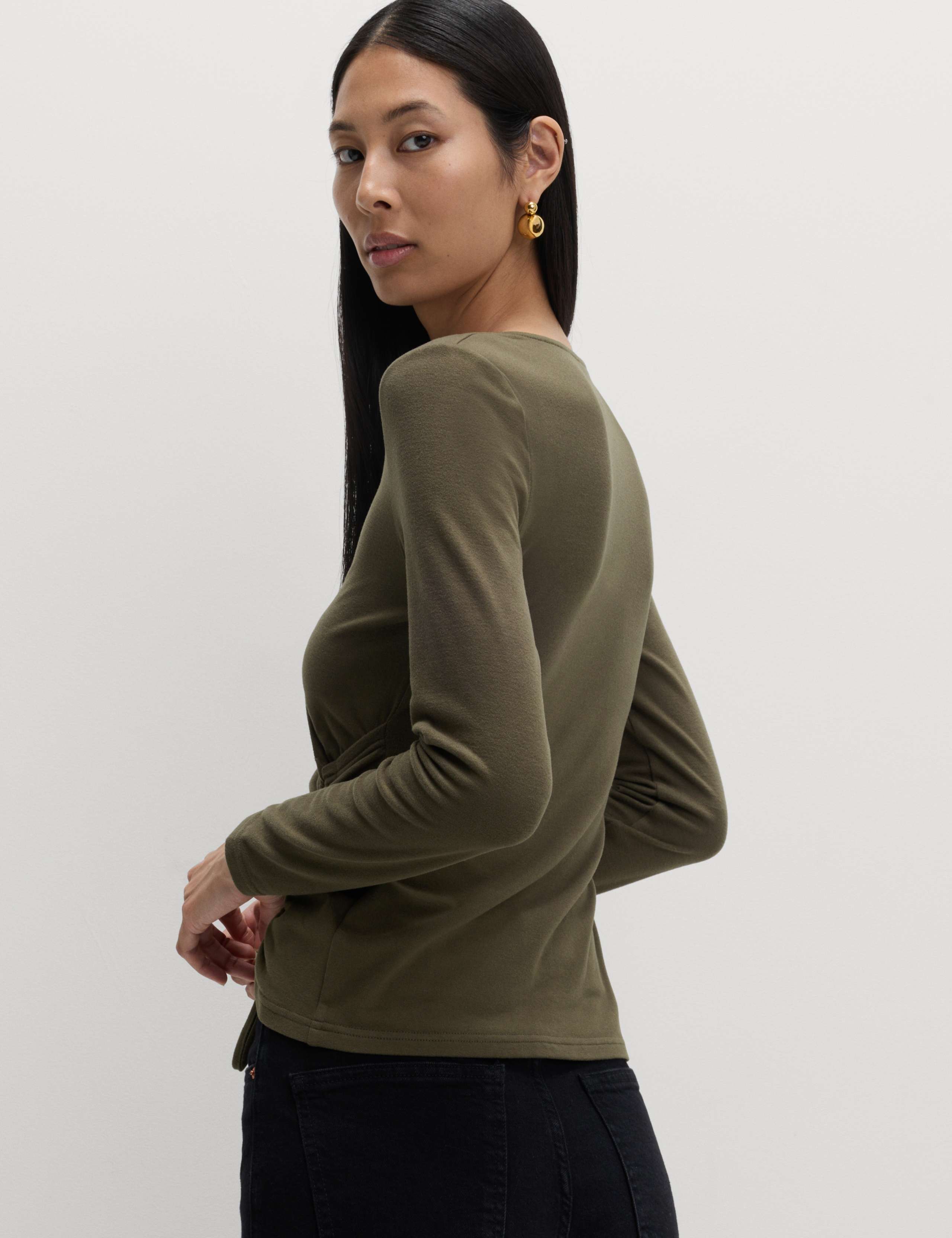 Cosy Ruched Front Top with Stretch 4 of 5