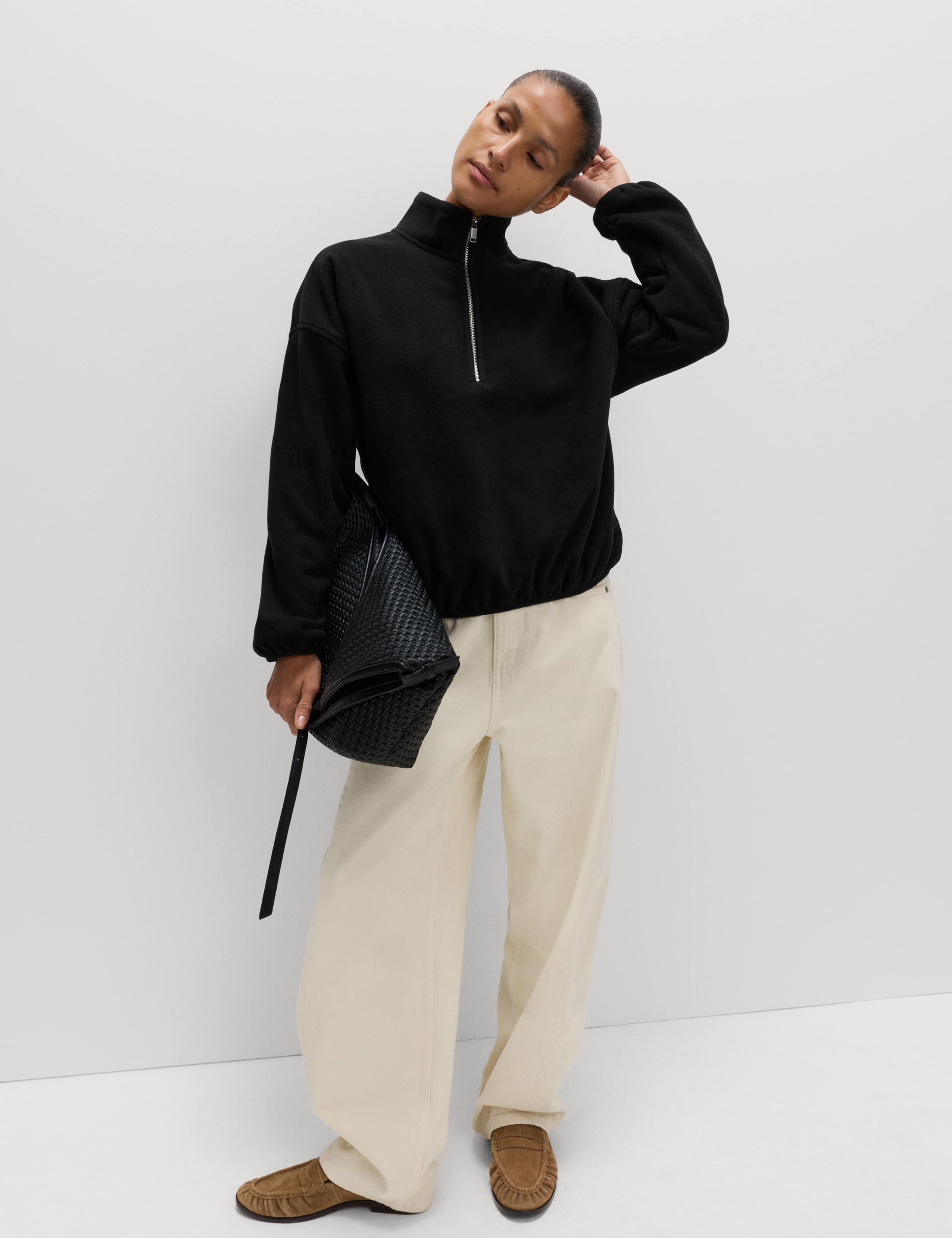 Fleece Half Zip Sweatshirt 4 of 5