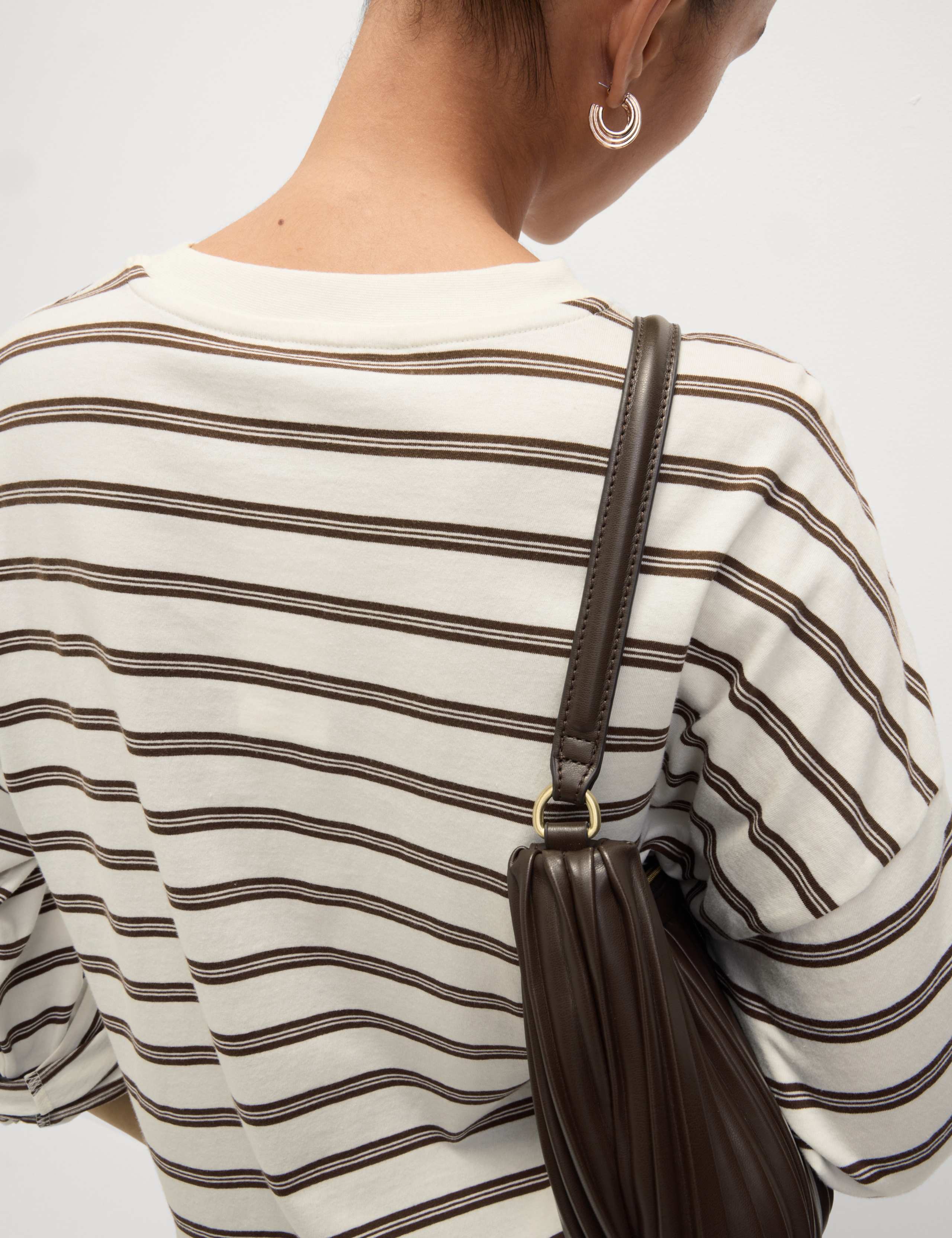 Pure Cotton Striped Crew Neck T-Shirt 3 of 5