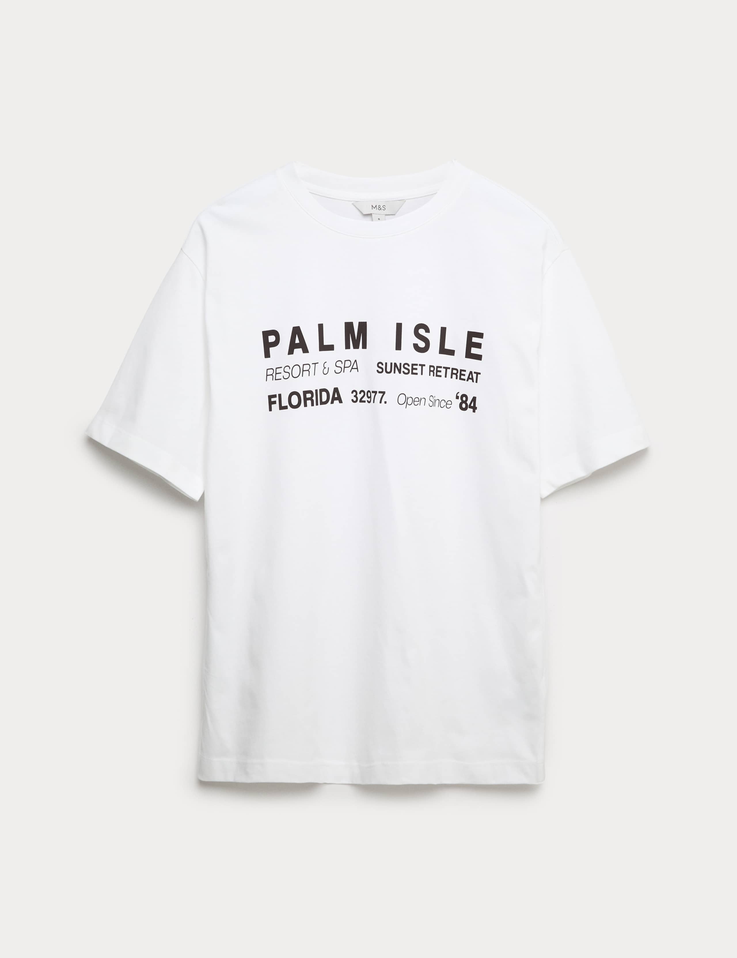 Pure Cotton Slogan Oversized T-Shirt 2 of 5