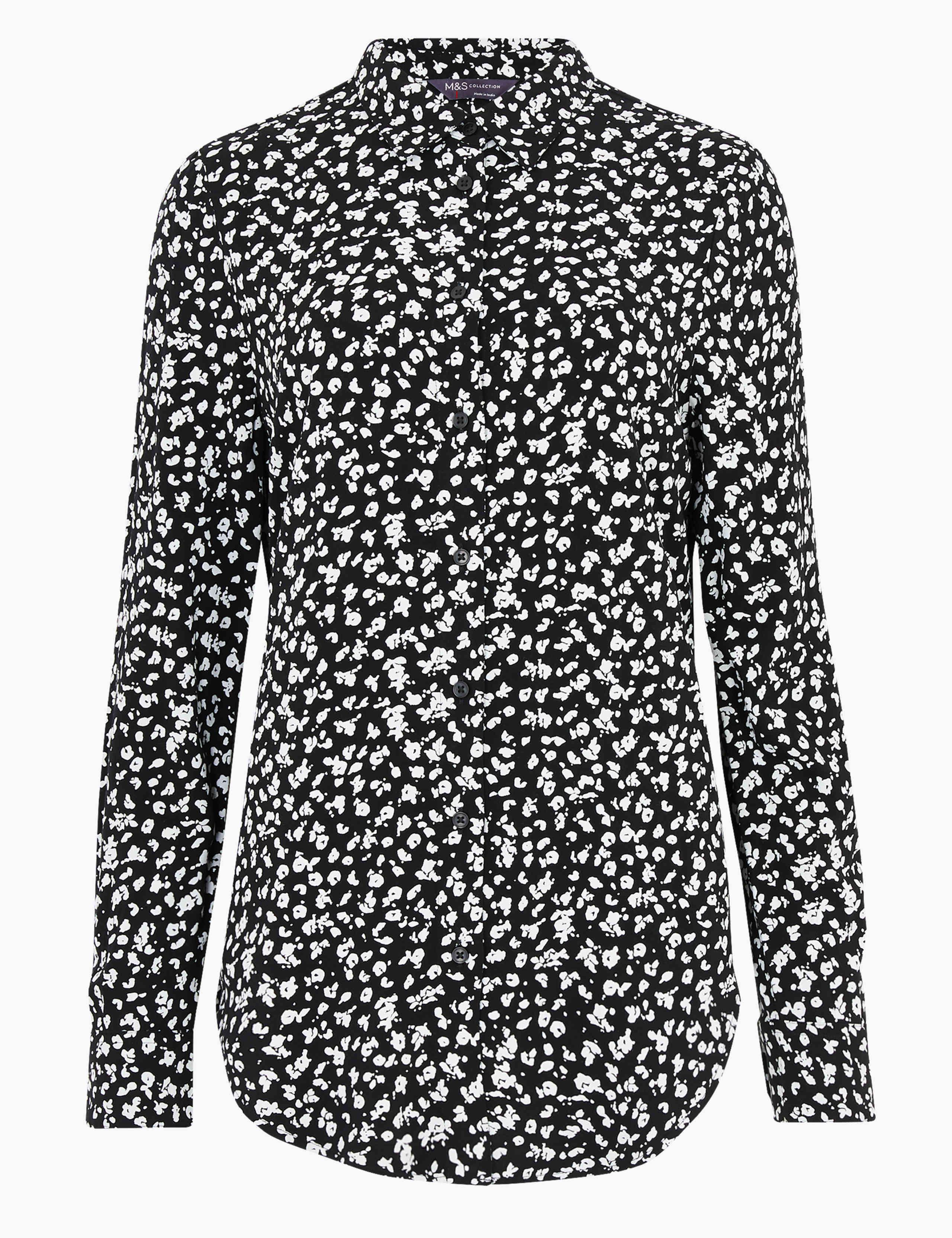 Animal Print Longline Long Sleeve Shirt 2 of 4