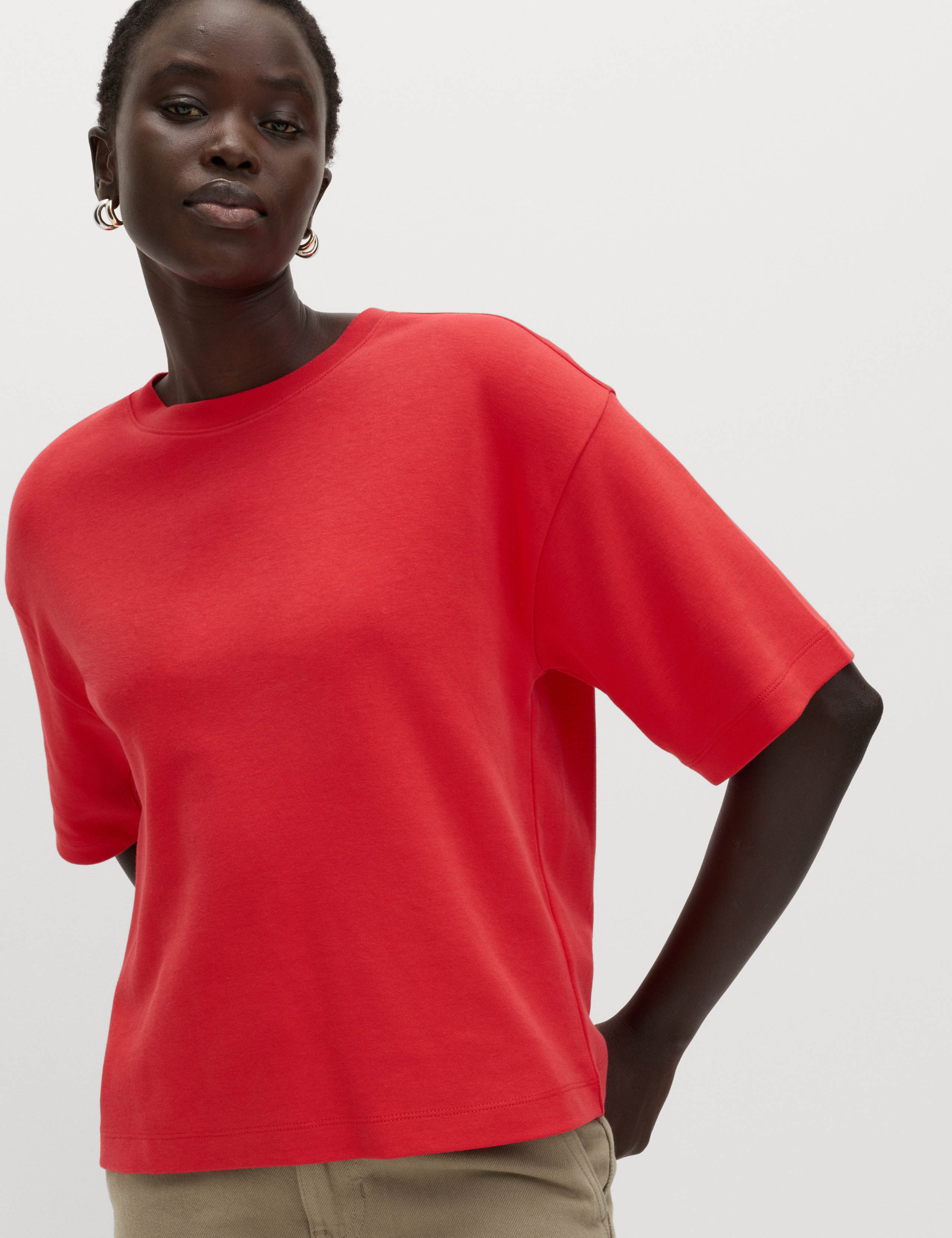 Pure Cotton Heavyweight Boxy Top | M&S | M&S