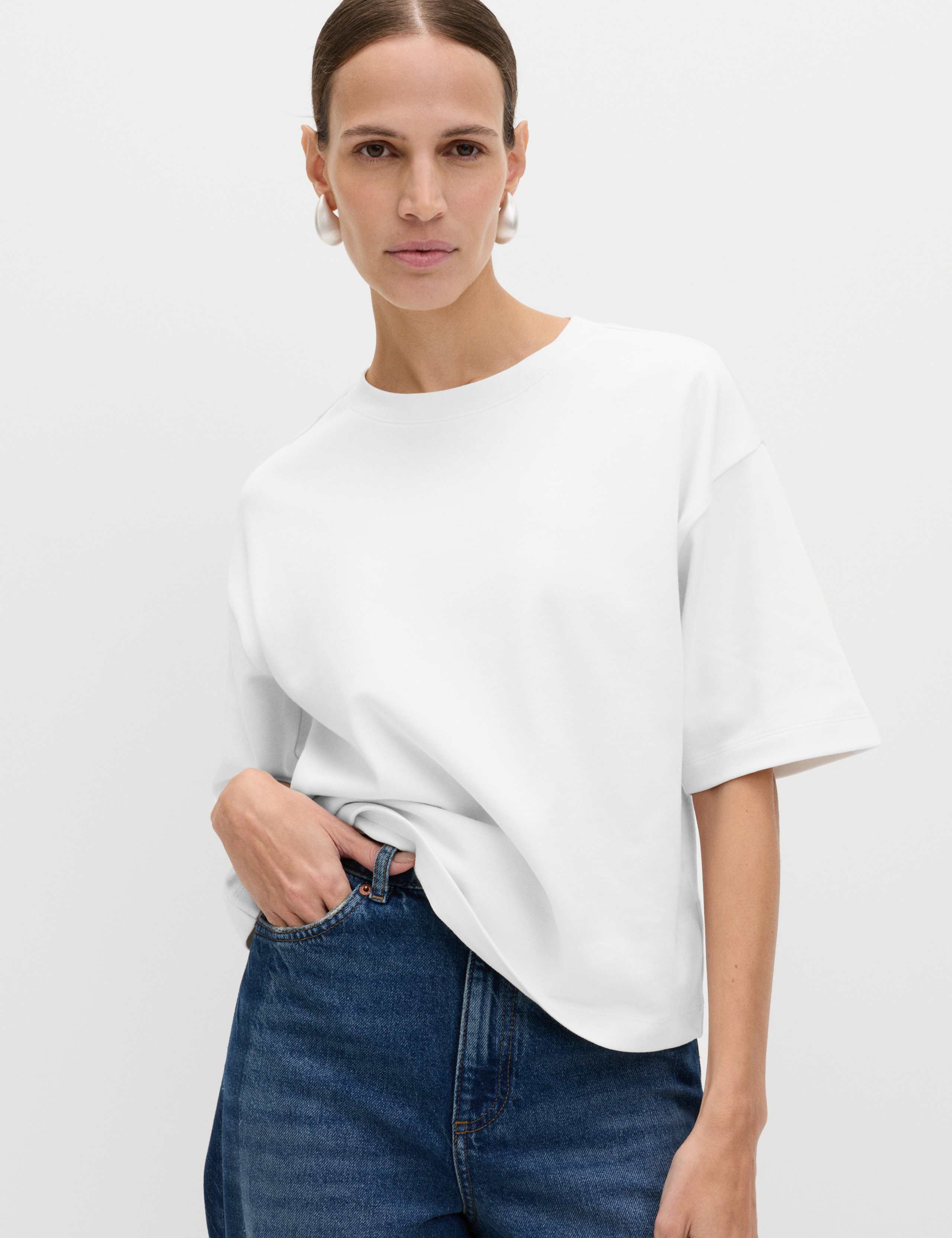 Pure Cotton Heavyweight Boxy T-Shirt 1 of 5