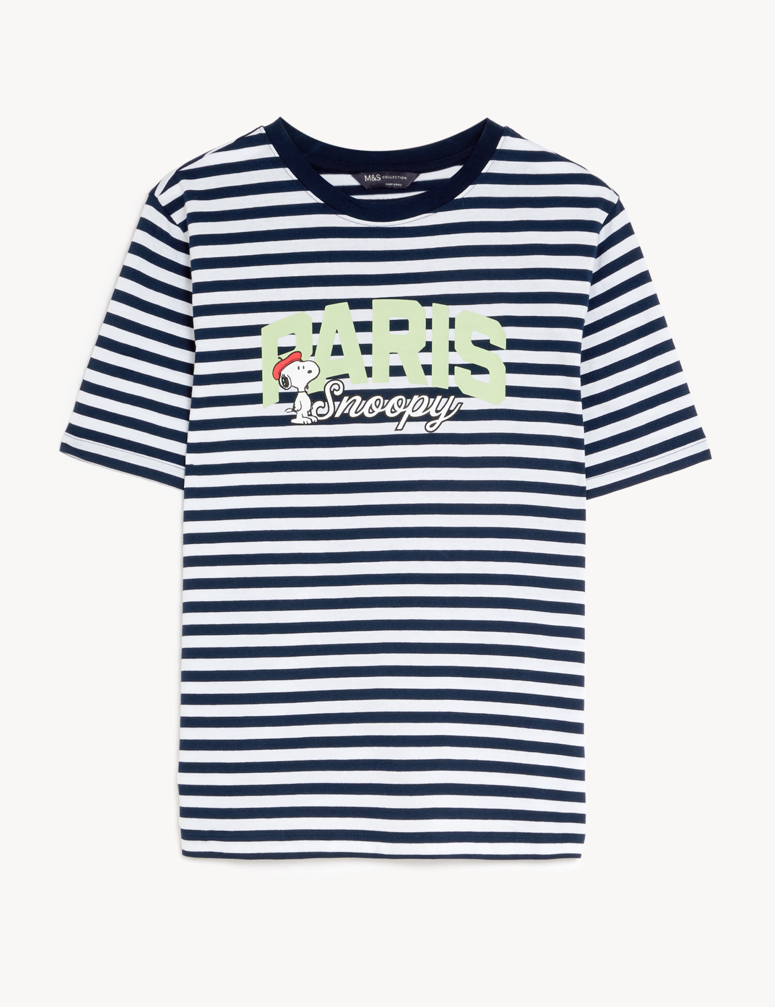 T-shirt Snoopy Rayé - Taille Unique, Multicolore - Neuf Sans étiquettes