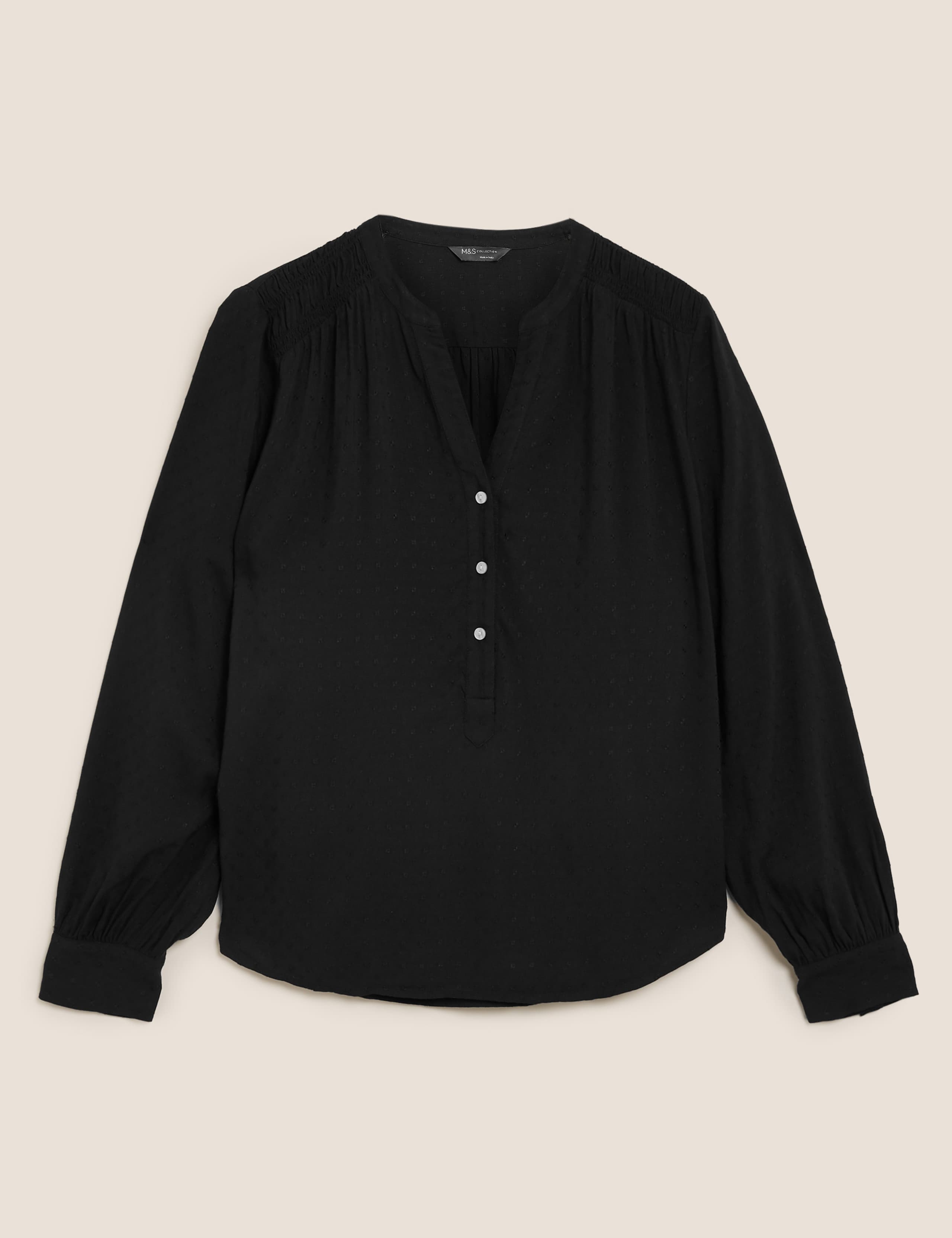 V-Neck Long Sleeve Blouse 2 of 4
