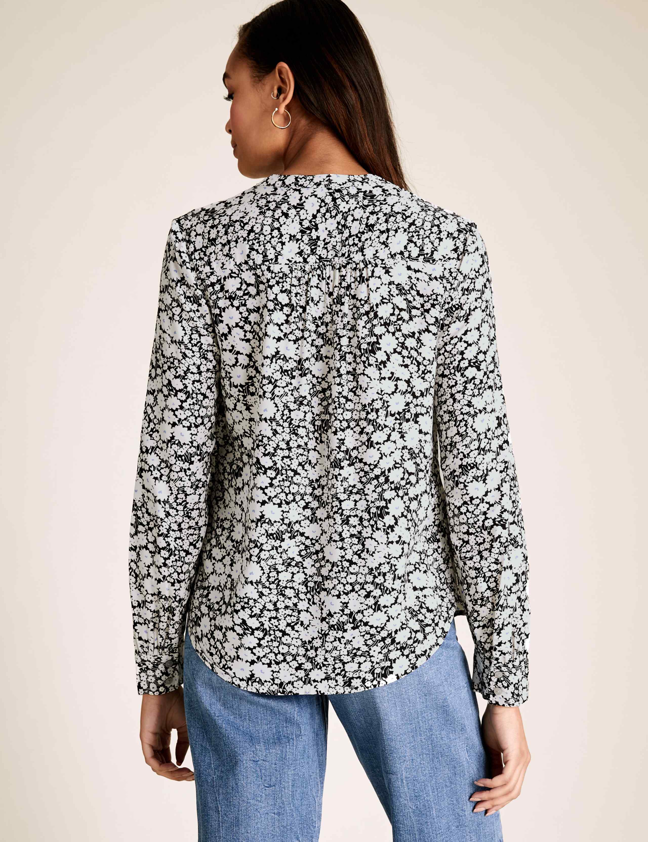 Ditsy Floral Long Sleeve Blouse 4 of 4