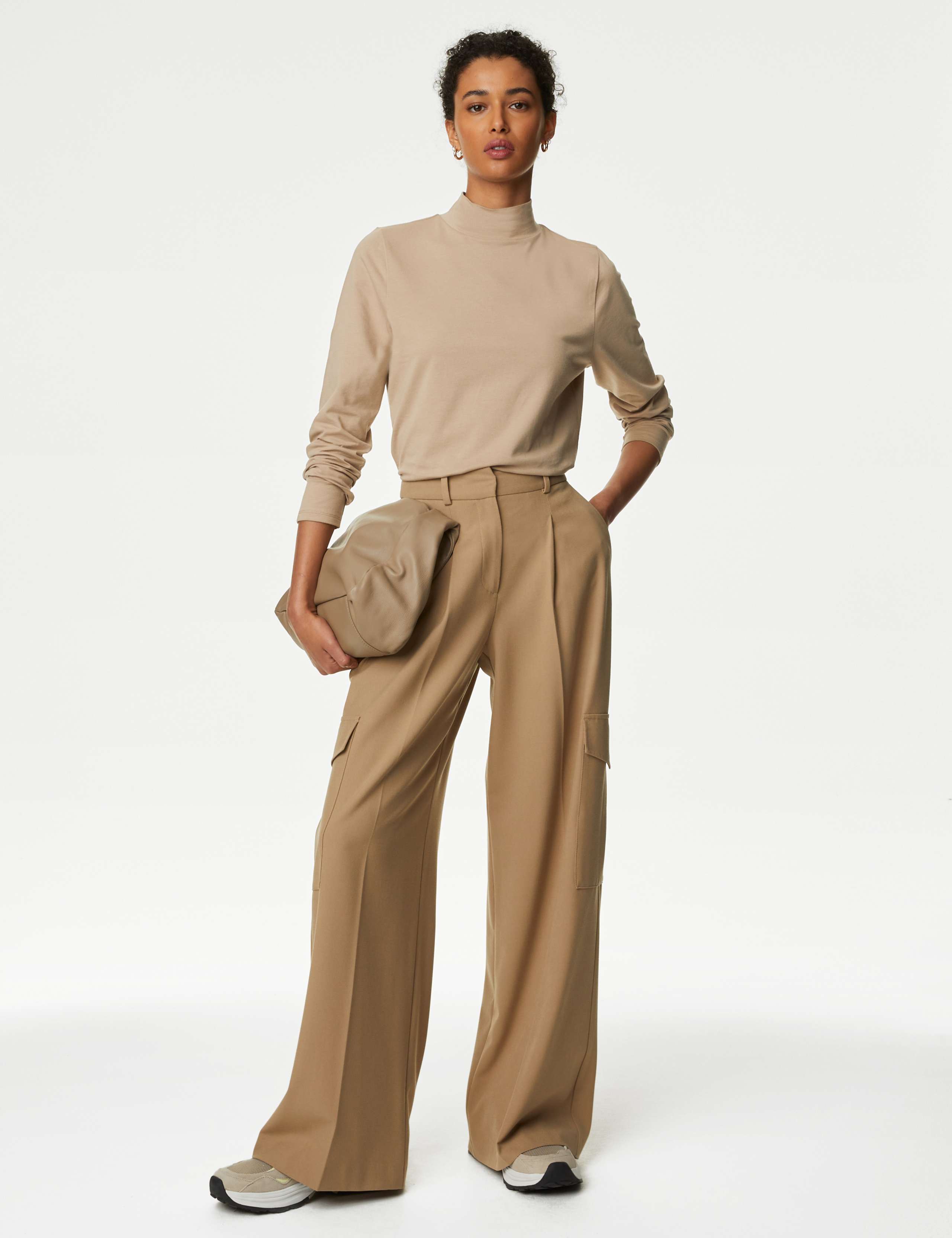 Cotton Rich Slim Fit Top 1 of 4