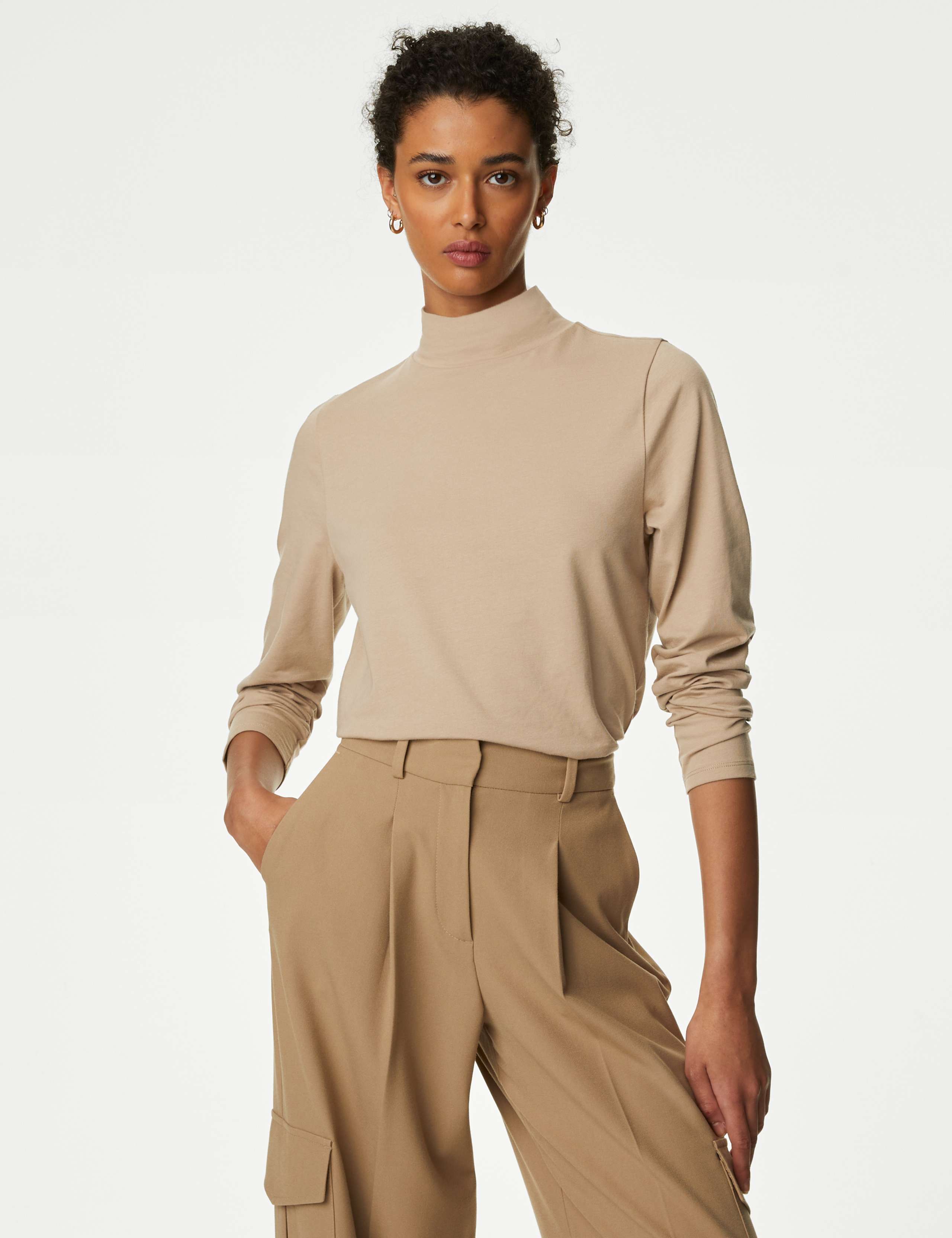 Cotton Rich Slim Fit Top 3 of 4