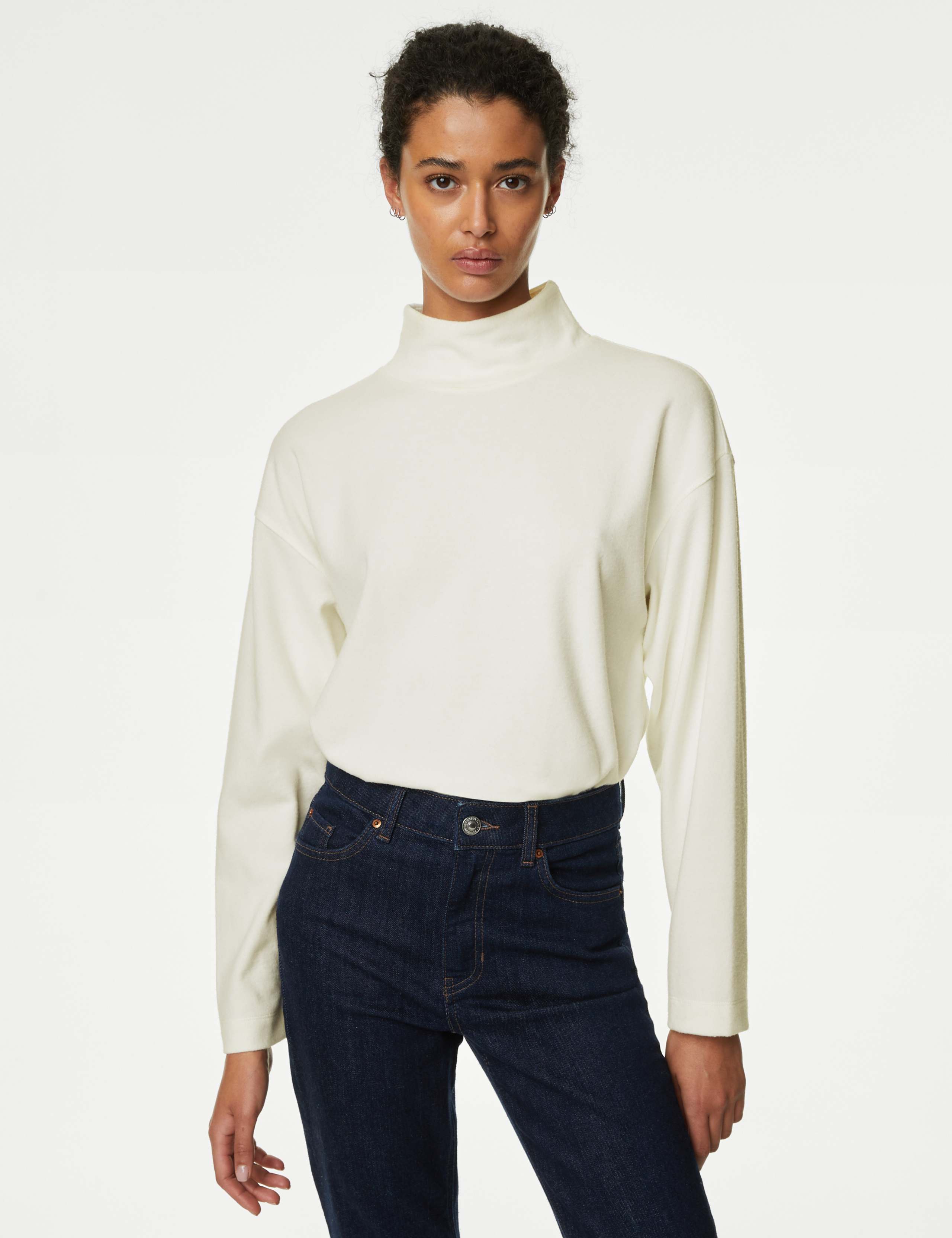 Funnel Neck Cosy Long Sleeve Top 3 of 5