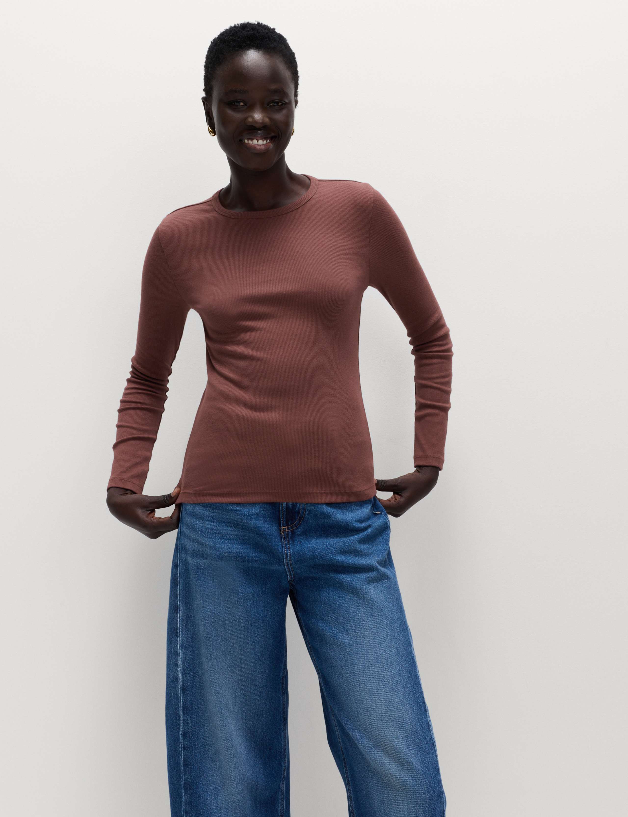 Cotton Rich Ribbed Top 4 of 6