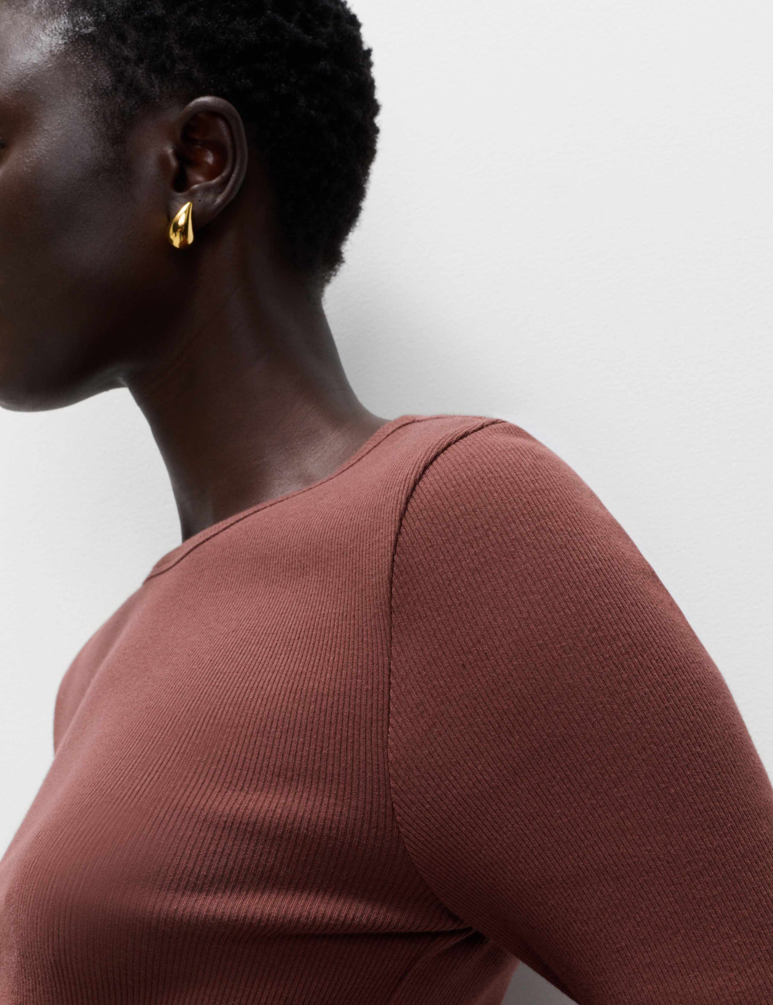 Cotton Rich Ribbed Top 5 of 6