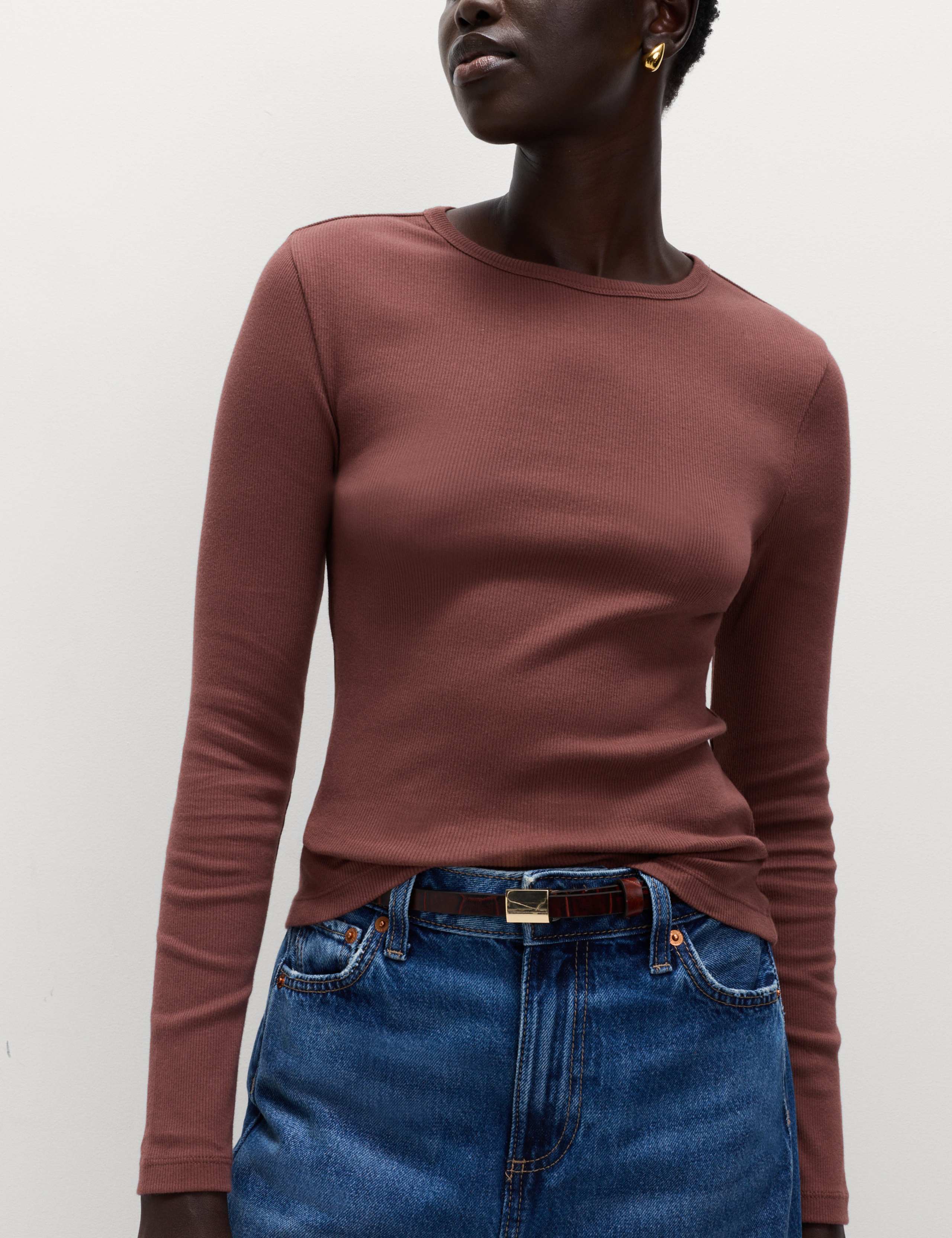 Cotton Rich Ribbed Top 6 of 6