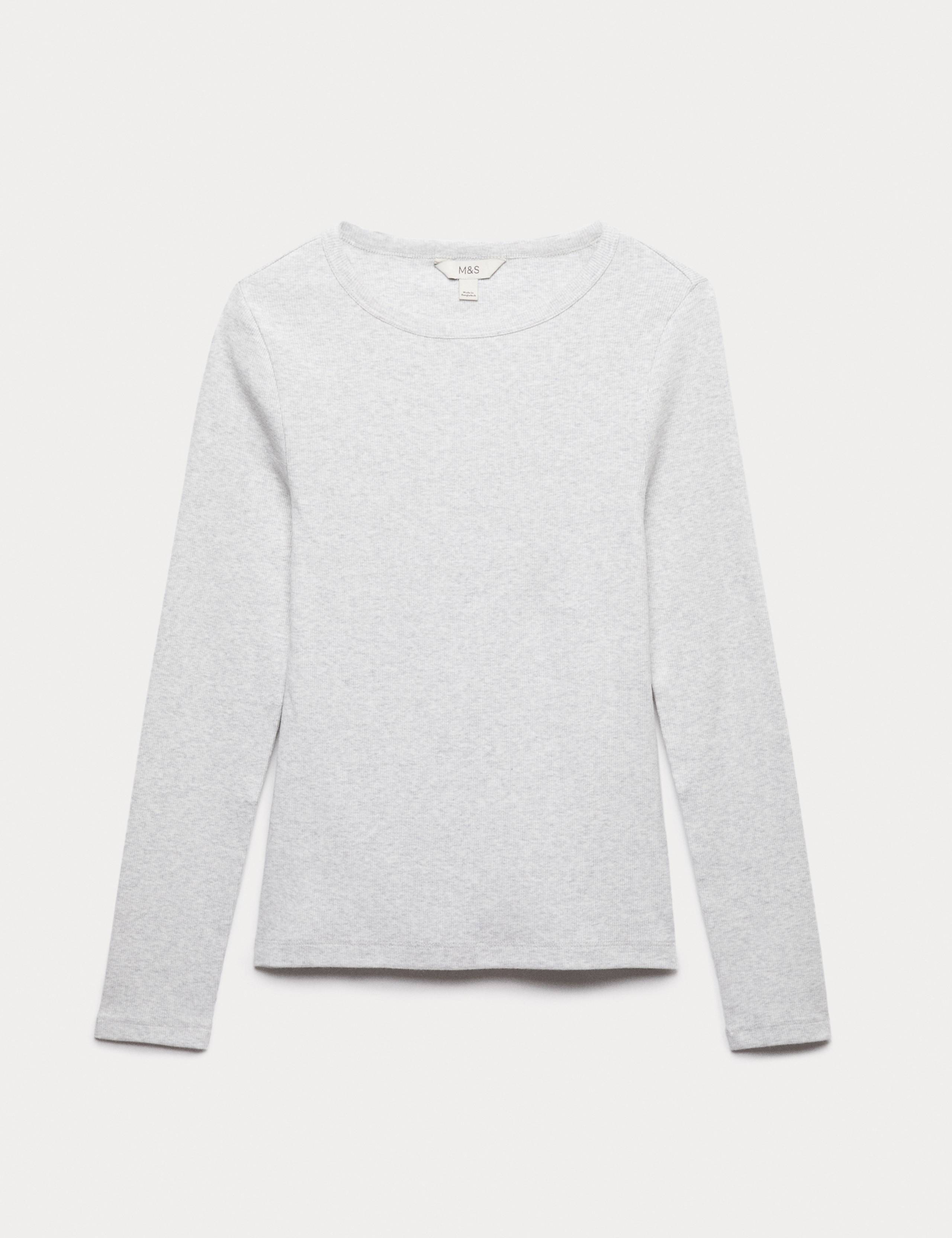 Cotton Rich Ribbed Top 2 of 4