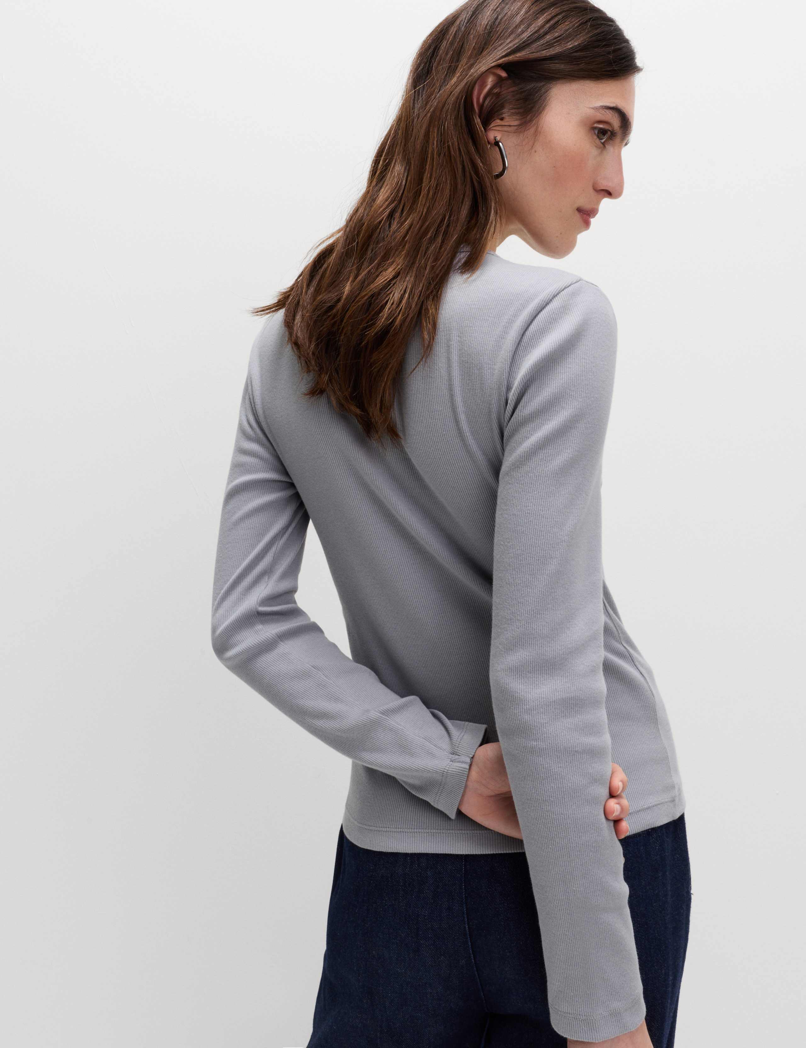 Cotton Rich Ribbed Top 4 of 5