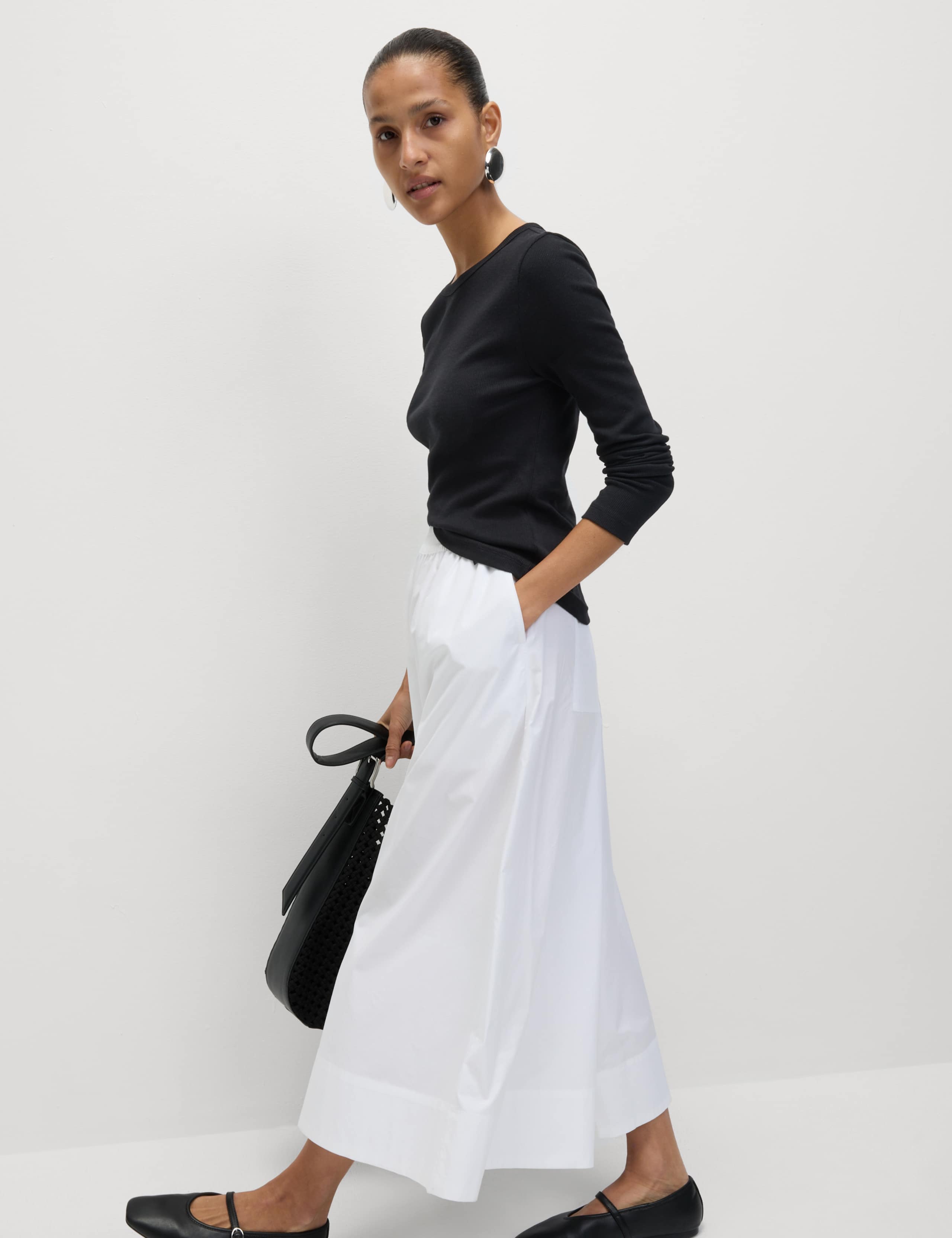 Cotton Rich Ribbed Top 3 of 5