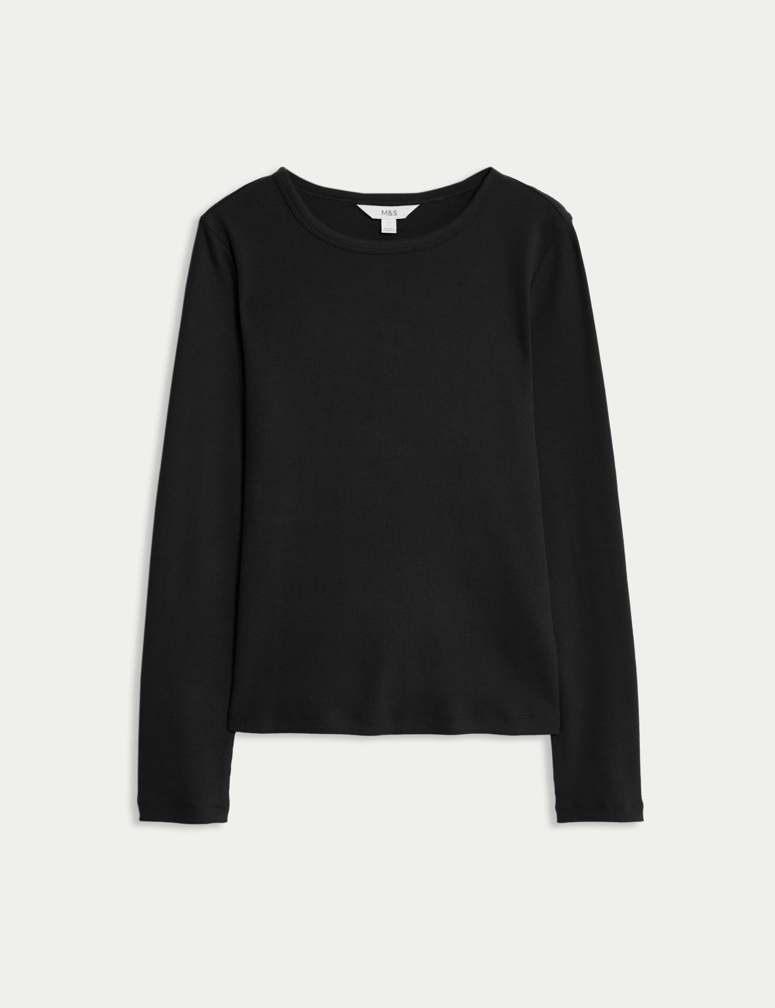 Cotton Rich Ribbed Top 2 of 5