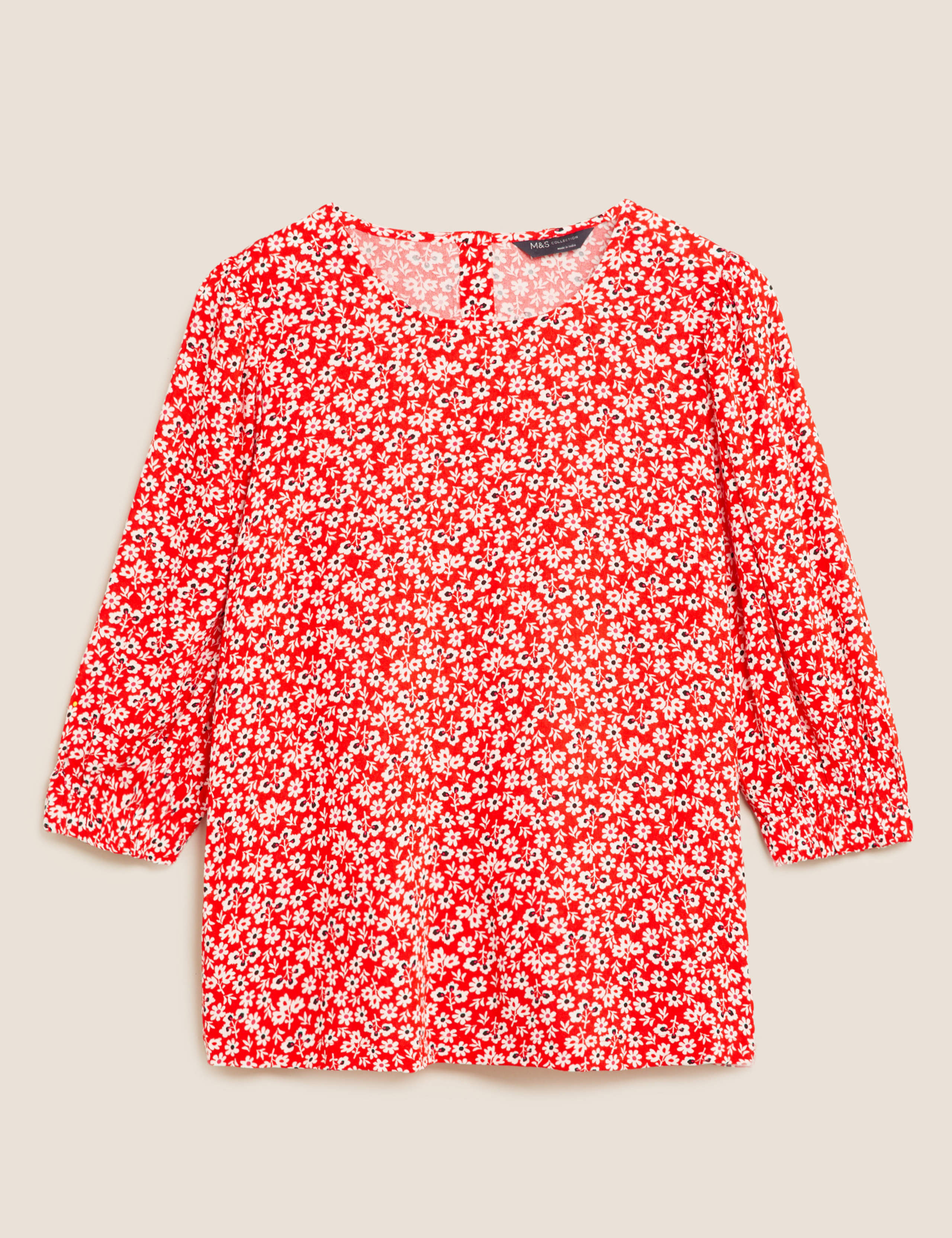 Ditsy Floral Puff Sleeve Blouse 2 of 4