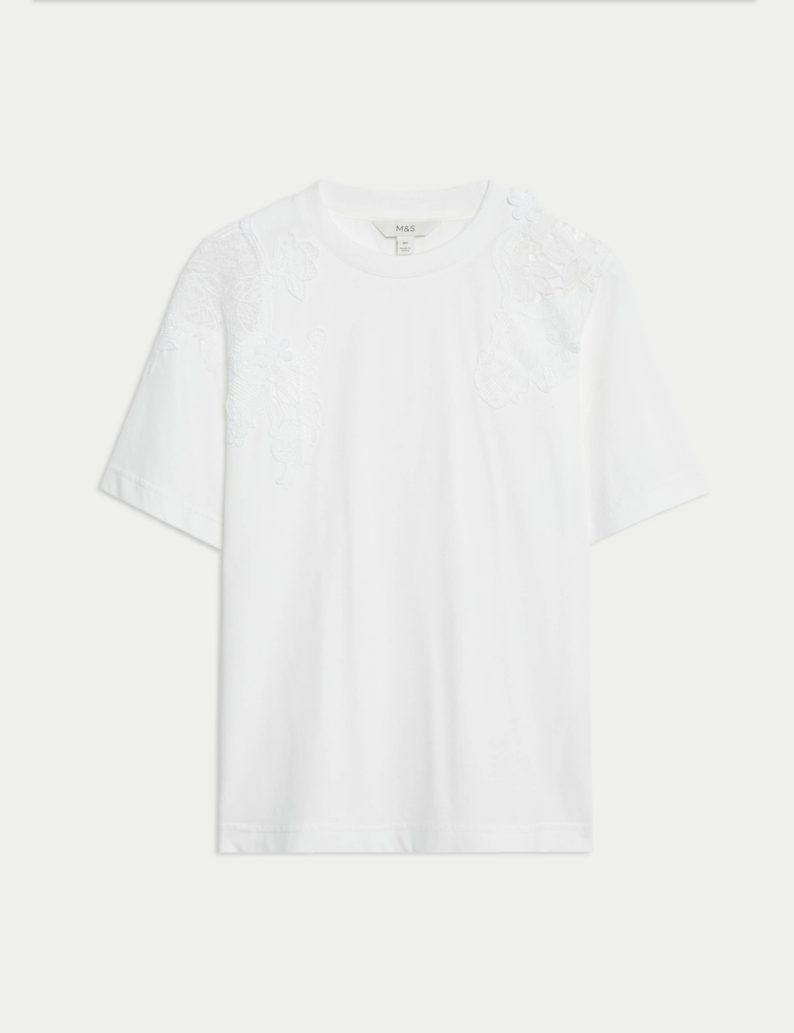 Pure Cotton Embroidered T-Shirt 1 of 1
