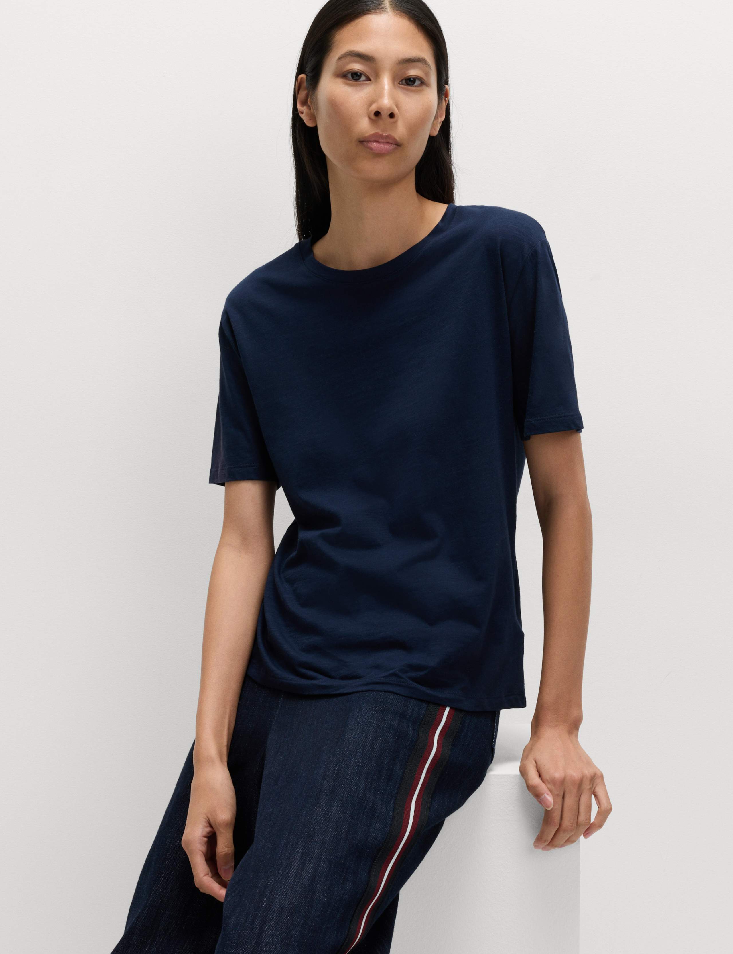 Cotton Modal Relaxed T-Shirt 1 of 5