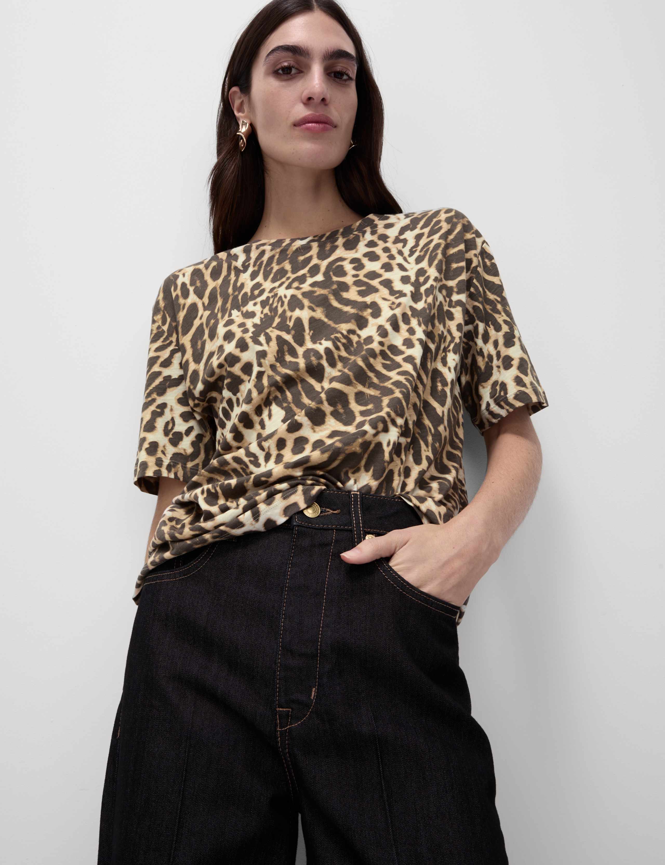 Cotton Modal Blend Printed T-Shirt 3 of 5