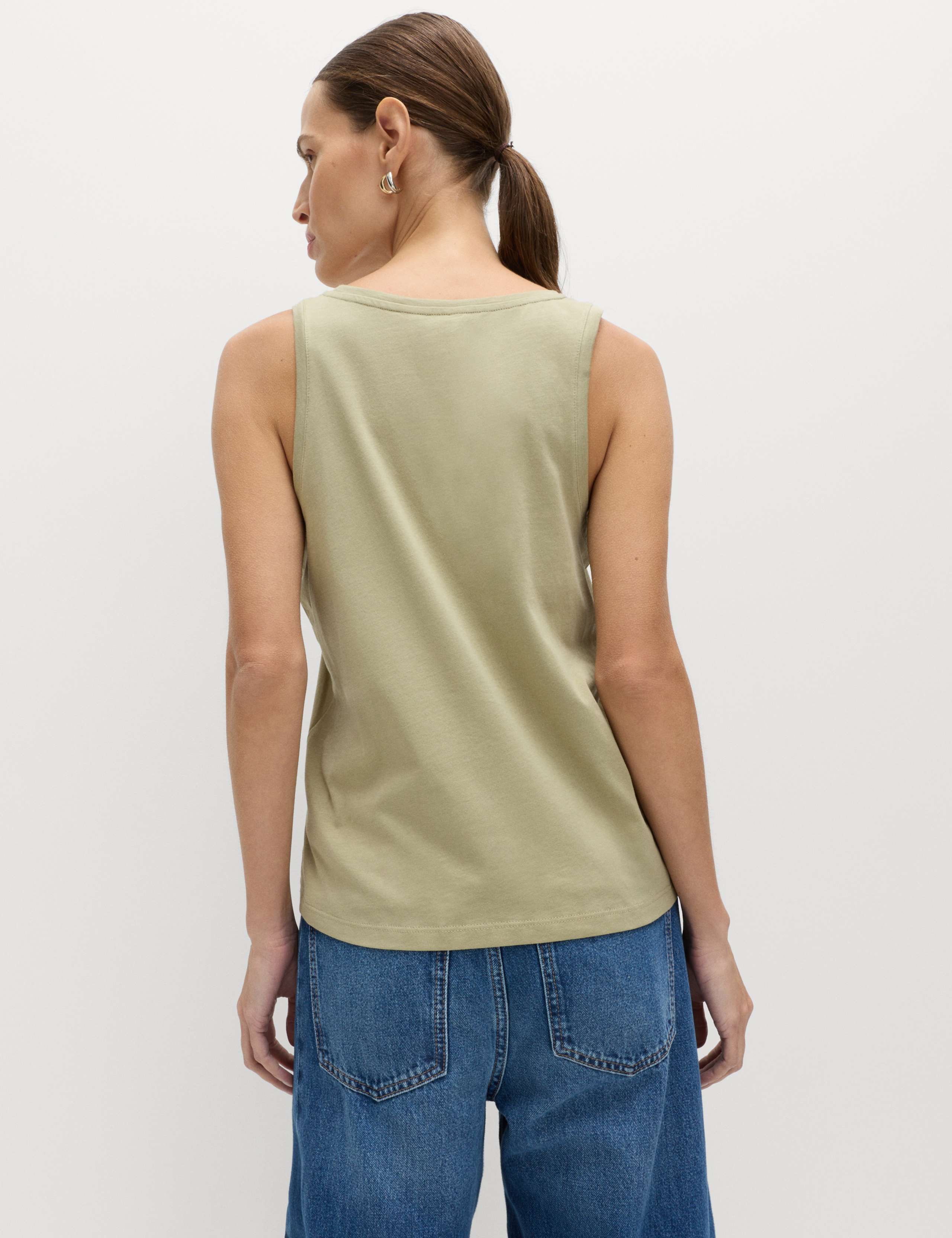Pure Cotton Scoop Neck Top 4 of 4