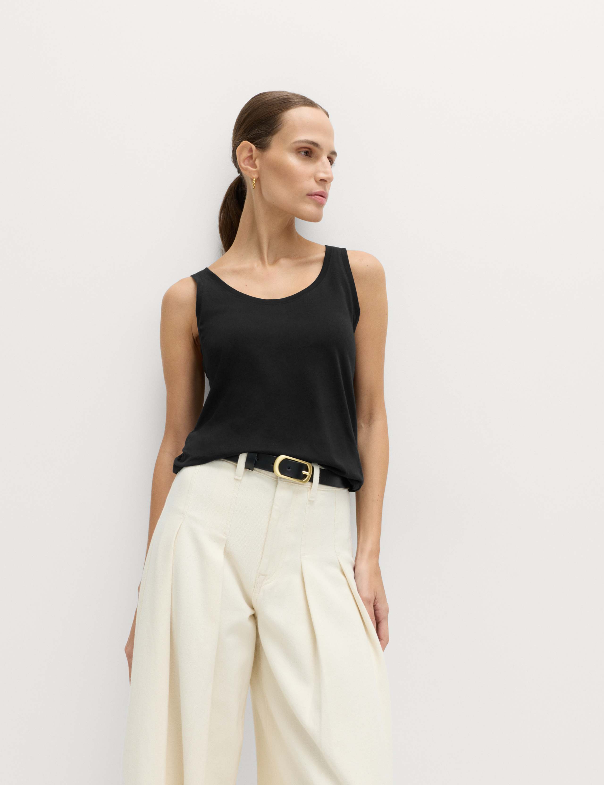 Pure Cotton Scoop Neck Top 3 of 5