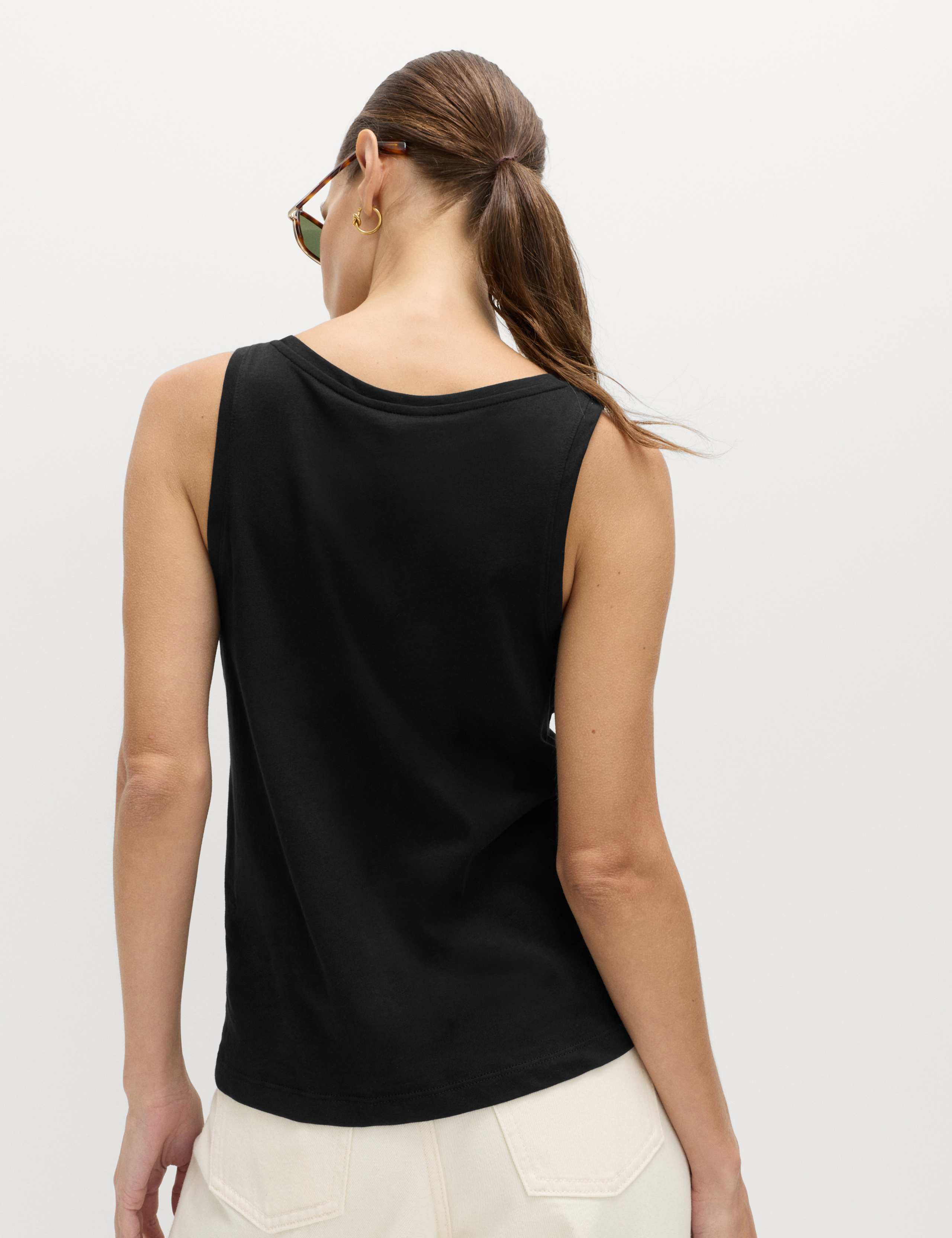 Pure Cotton Scoop Neck Top 4 of 5