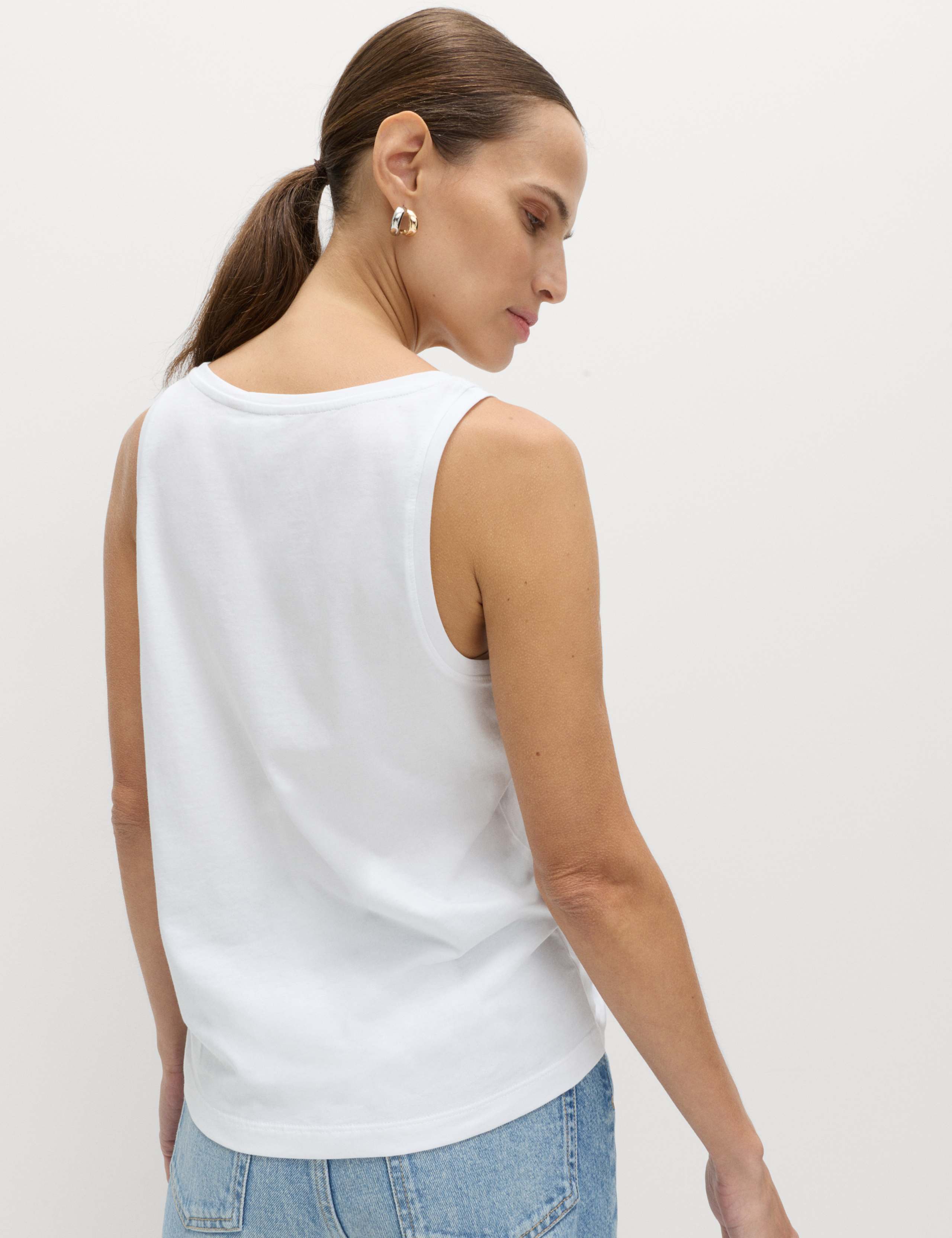 Pure Cotton Scoop Neck Top 4 of 4