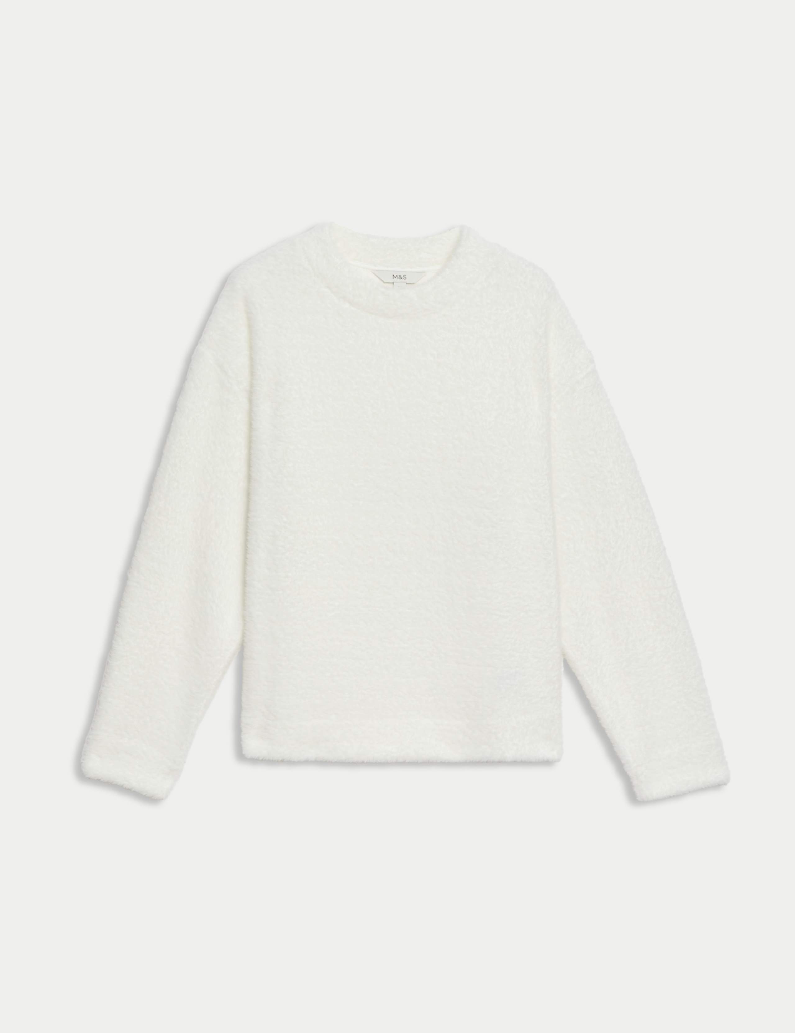 Cosy Textured Crew Neck Sweatshirt 2 of 5