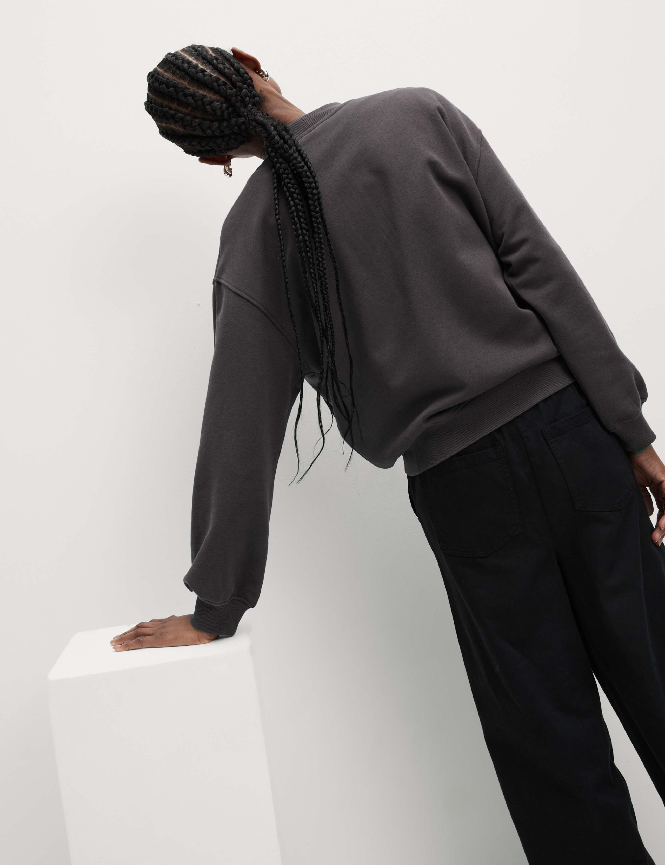 Pure Cotton Zip Through Sweatshirt 5 of 6