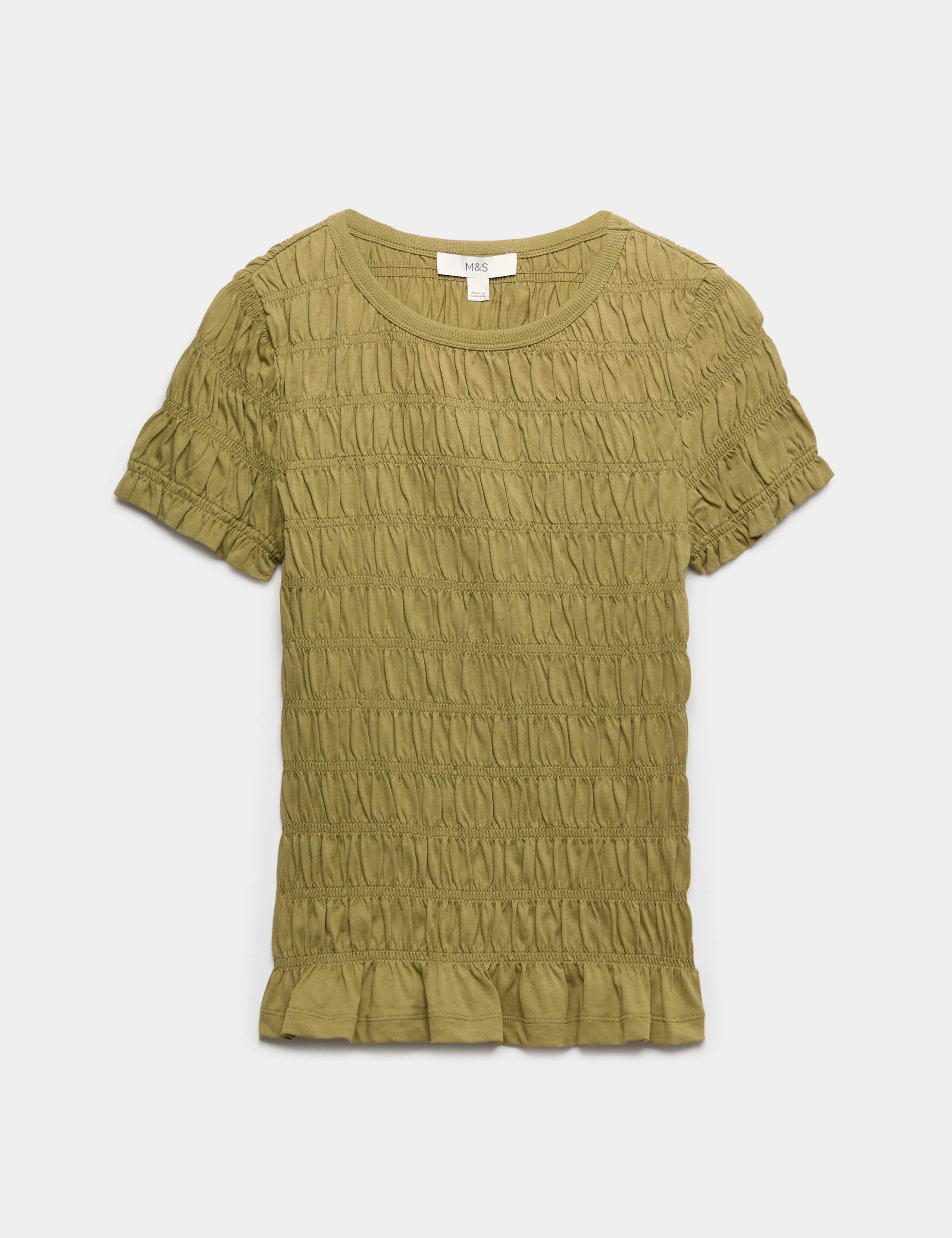 Pure Cotton Smocked Detail Top 2 of 5