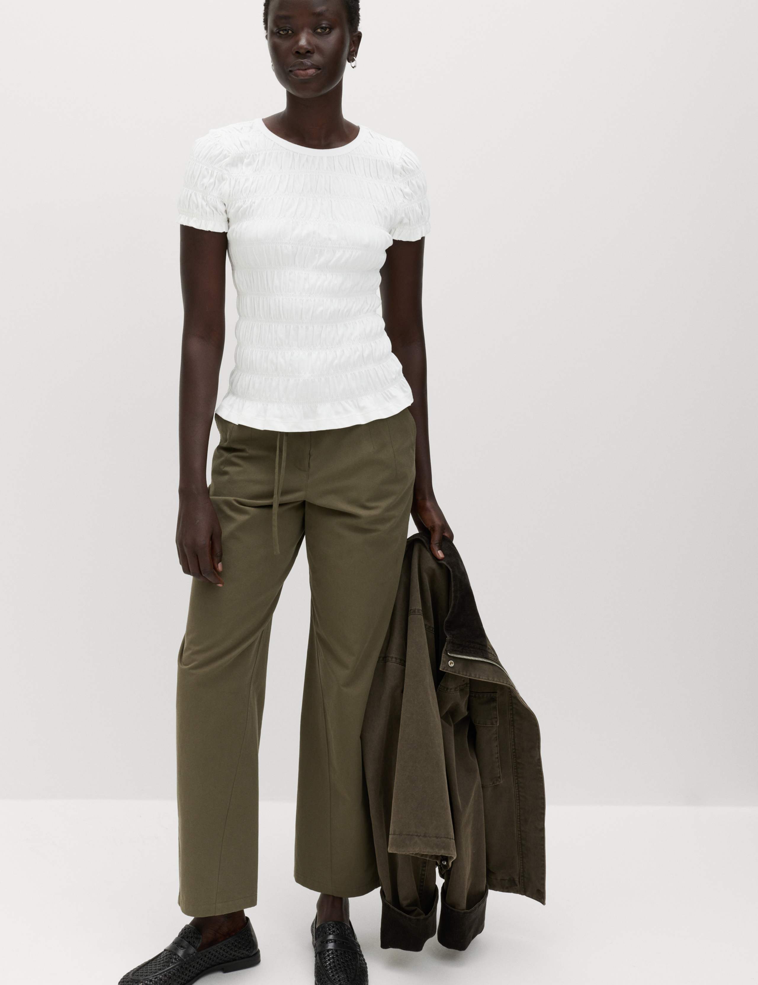 Pure Cotton Smocked Detail Top 3 of 6