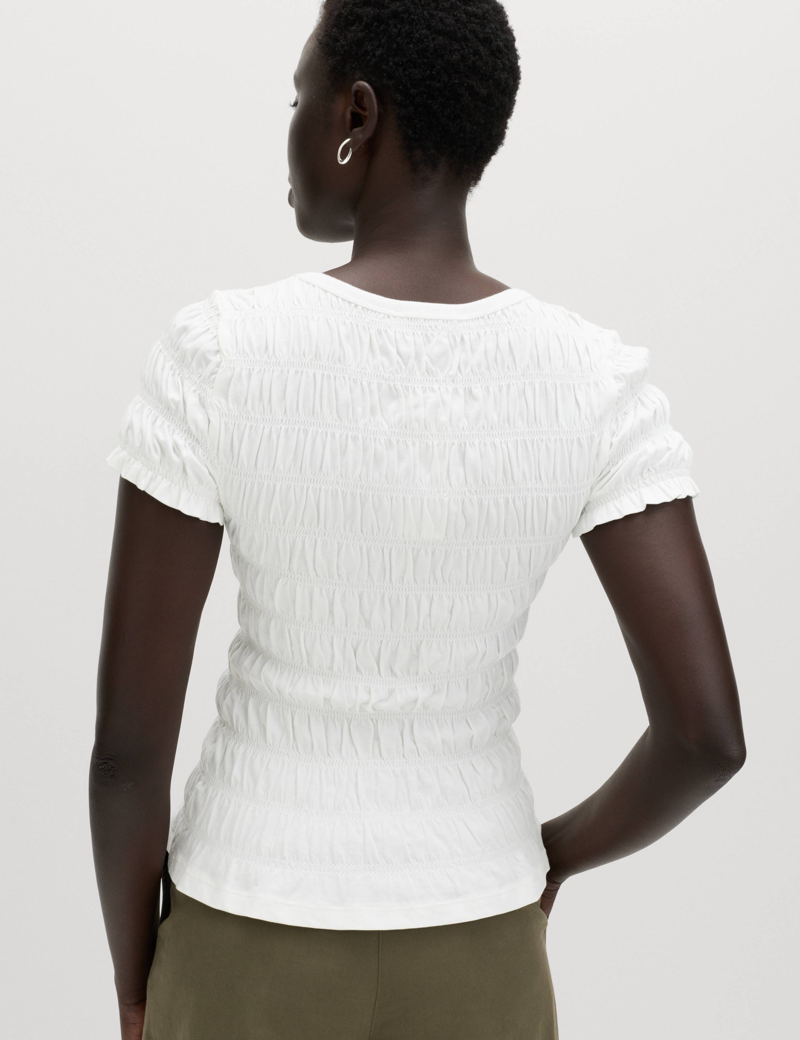 Pure Cotton Smocked Detail Top 6 of 6