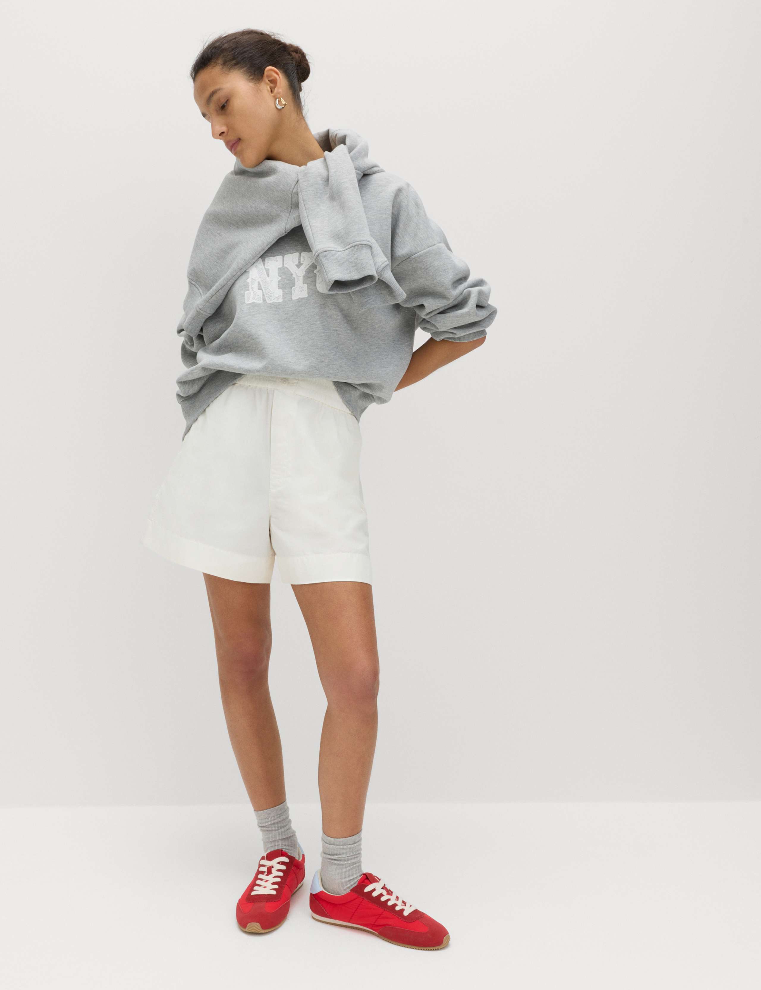 Cotton Blend Lace Slogan Sweatshirt 3 of 5