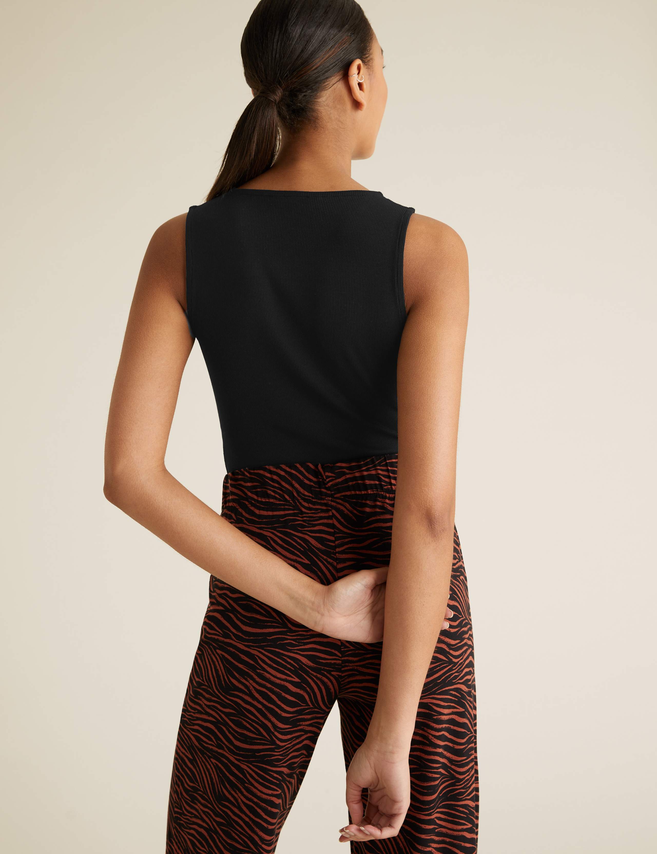 Cotton Scoop Neck Fitted Bodysuit 5 of 5