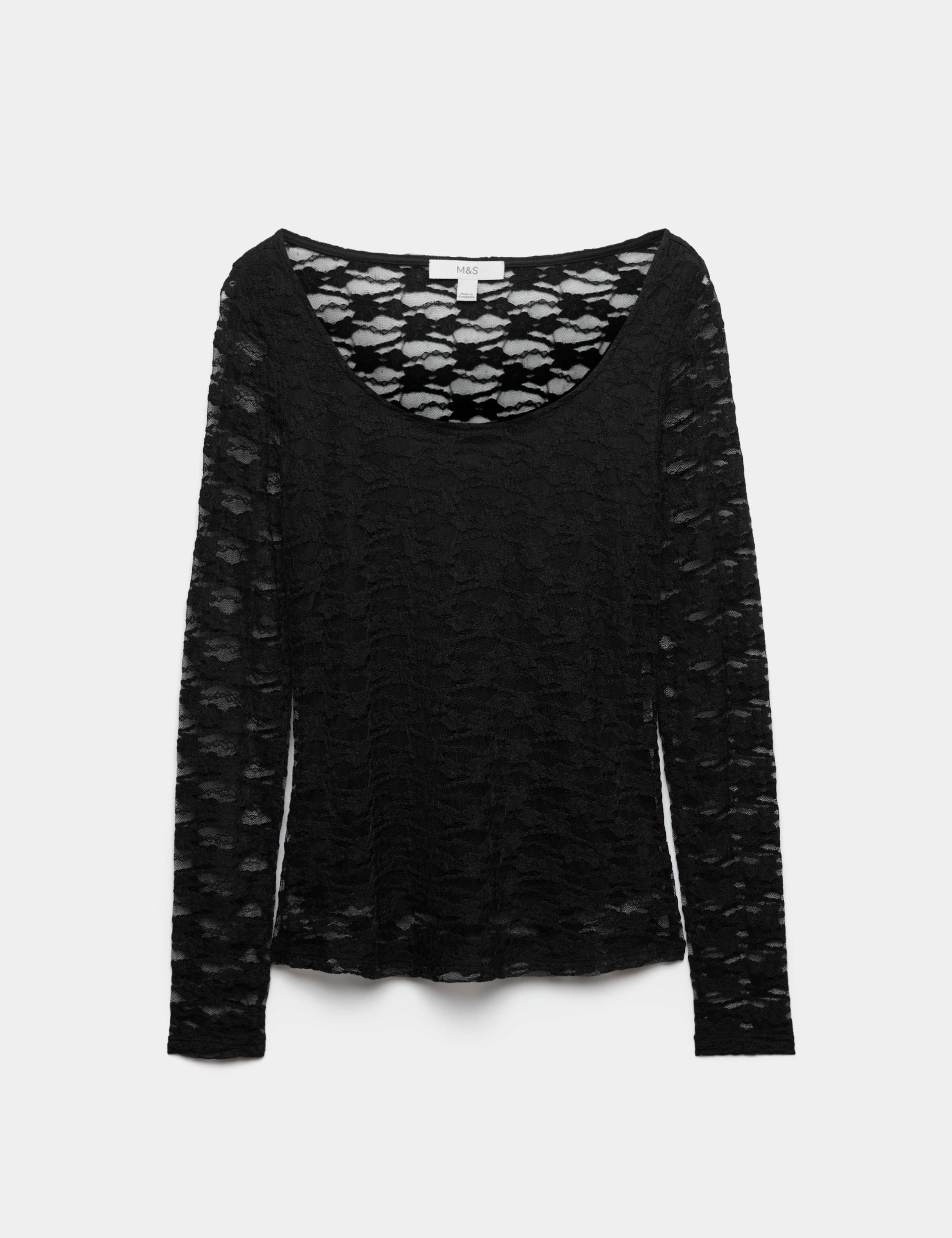 Lace Scoop Neck Top 2 of 5